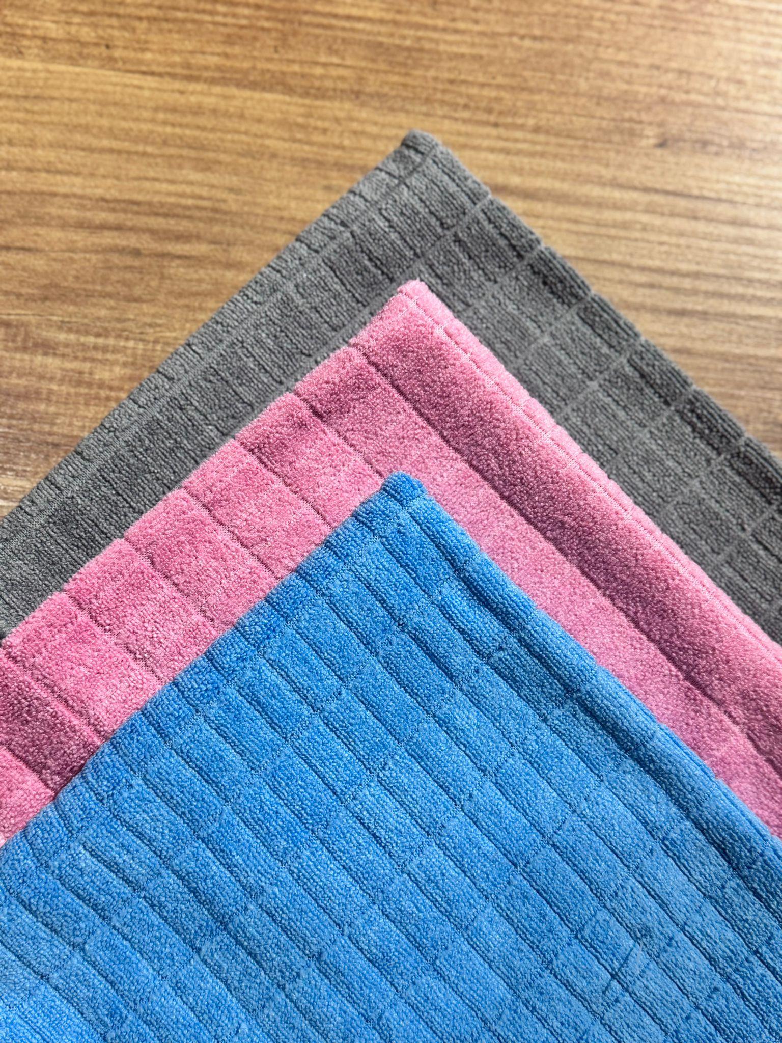 3 Lü Mikrofiber Temizlik Bezi Renkli - 40x40 cm