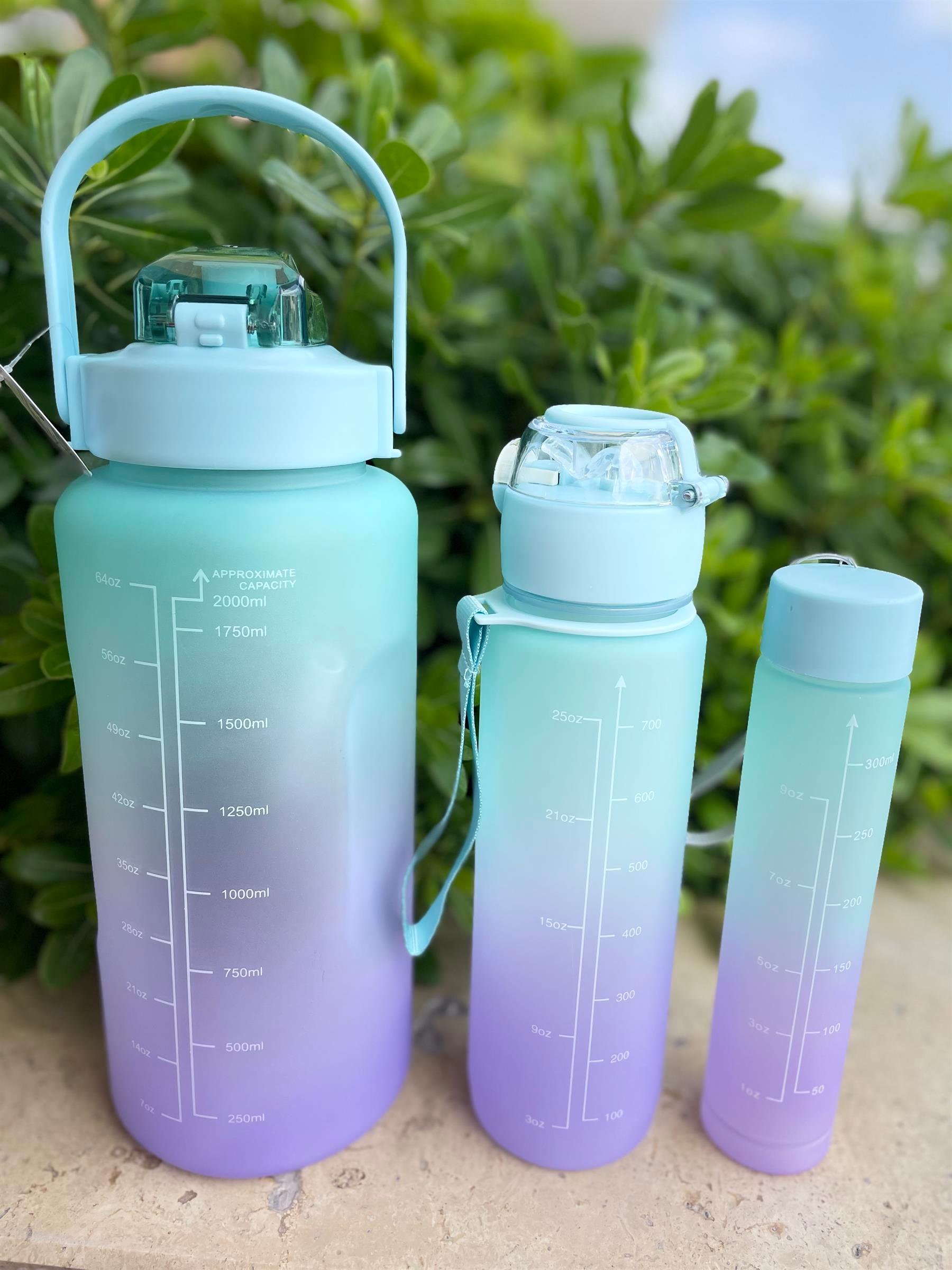 3 Lü Motivasyon Matara 2 LT + 700 ML + 300 ML