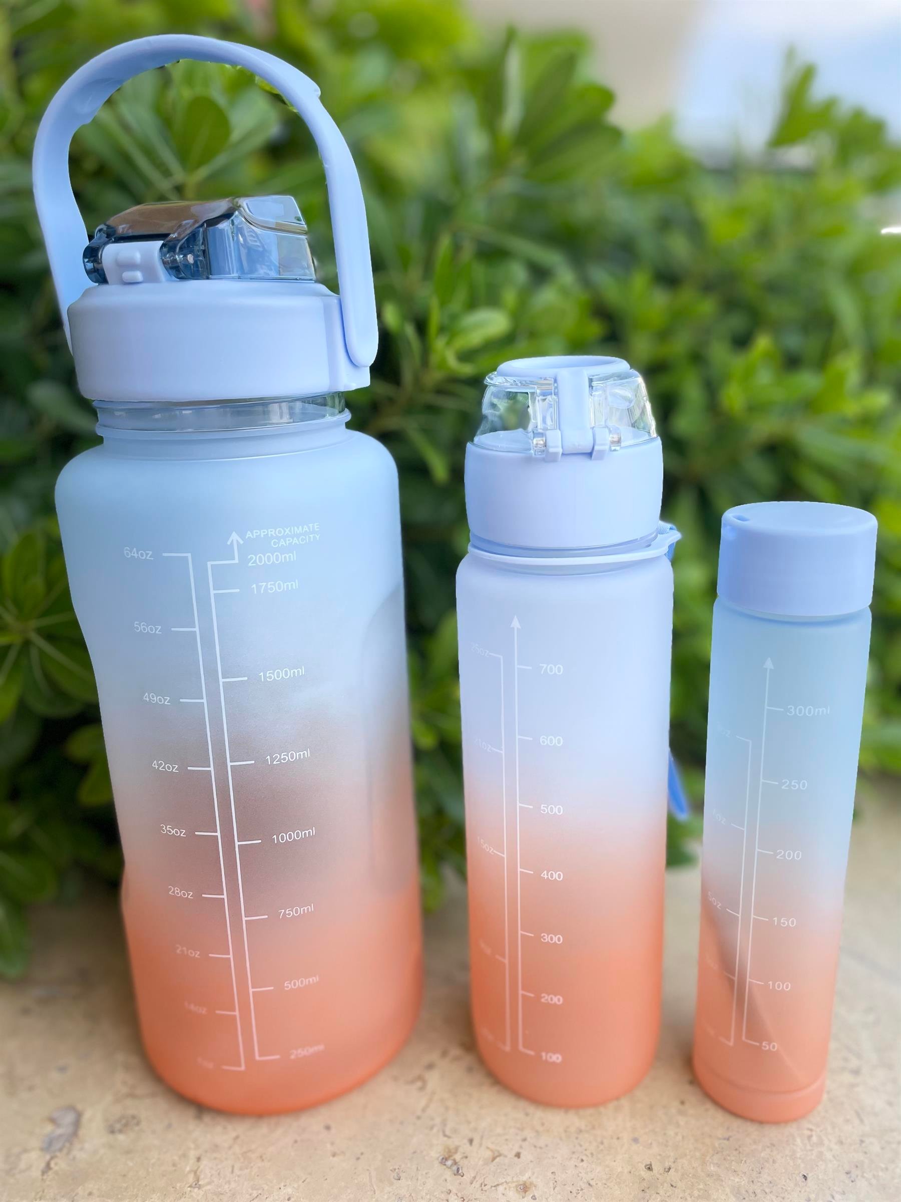 3 Lü Motivasyon Matara 2 LT + 700 ML + 300 ML