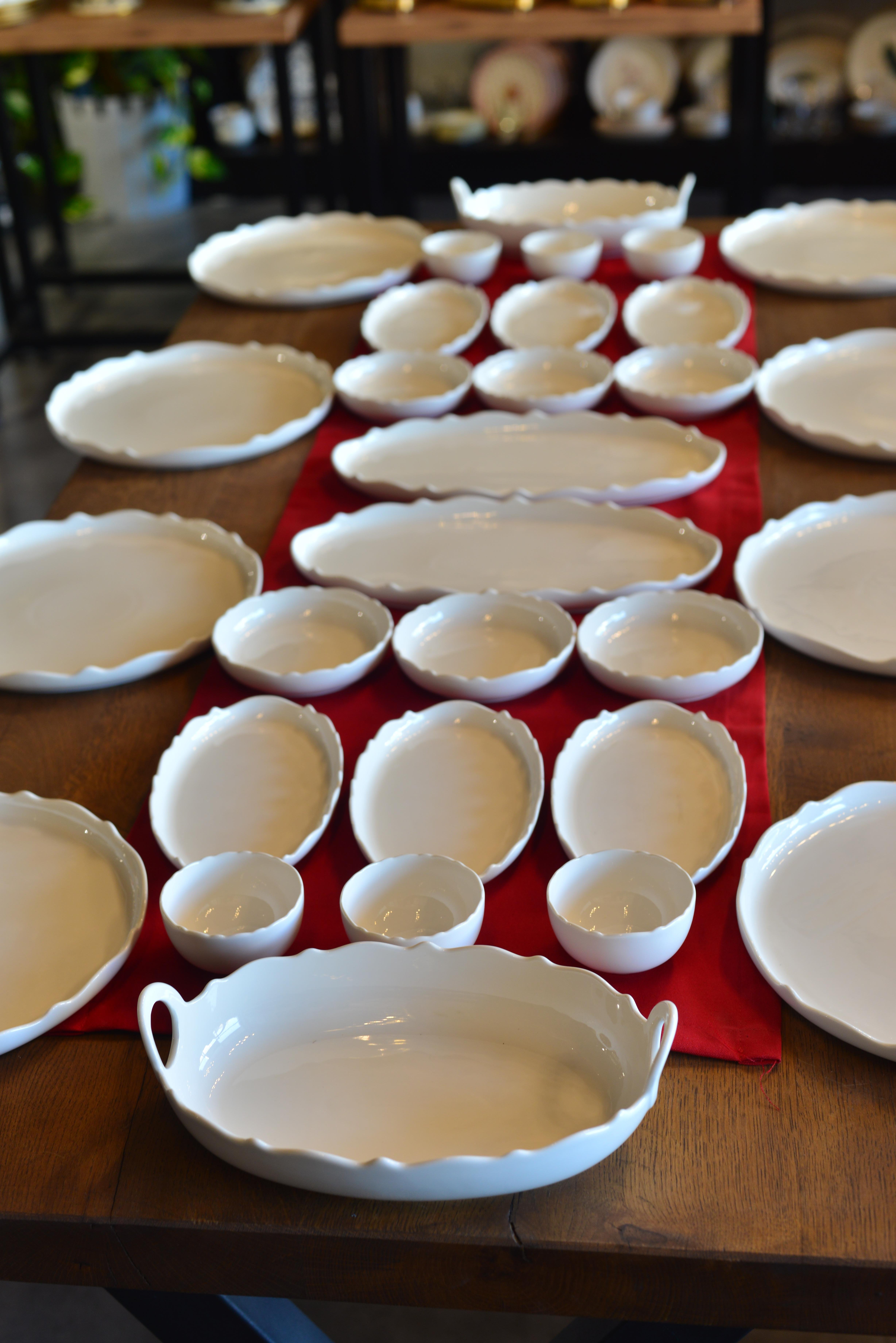 30 Parça 8 kişilik Porselen Kahvaltı / Yemek Seti 