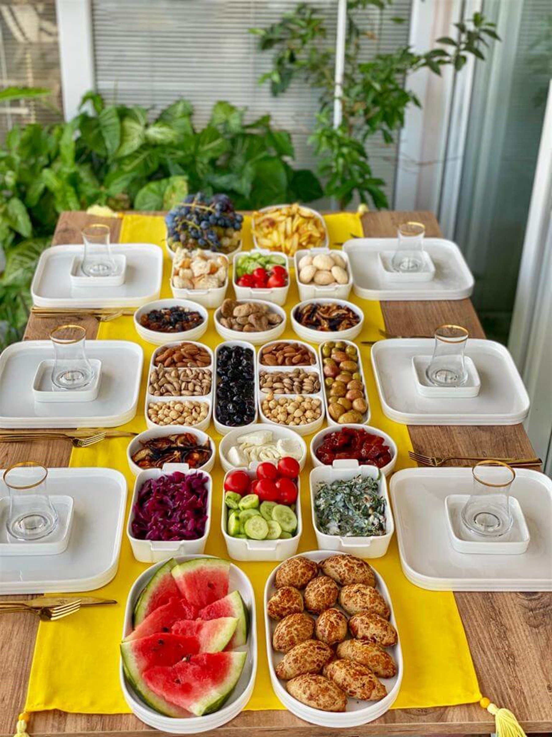 32 Parça 6 Kişilik Porselen Kahvaltı / Yemek Seti