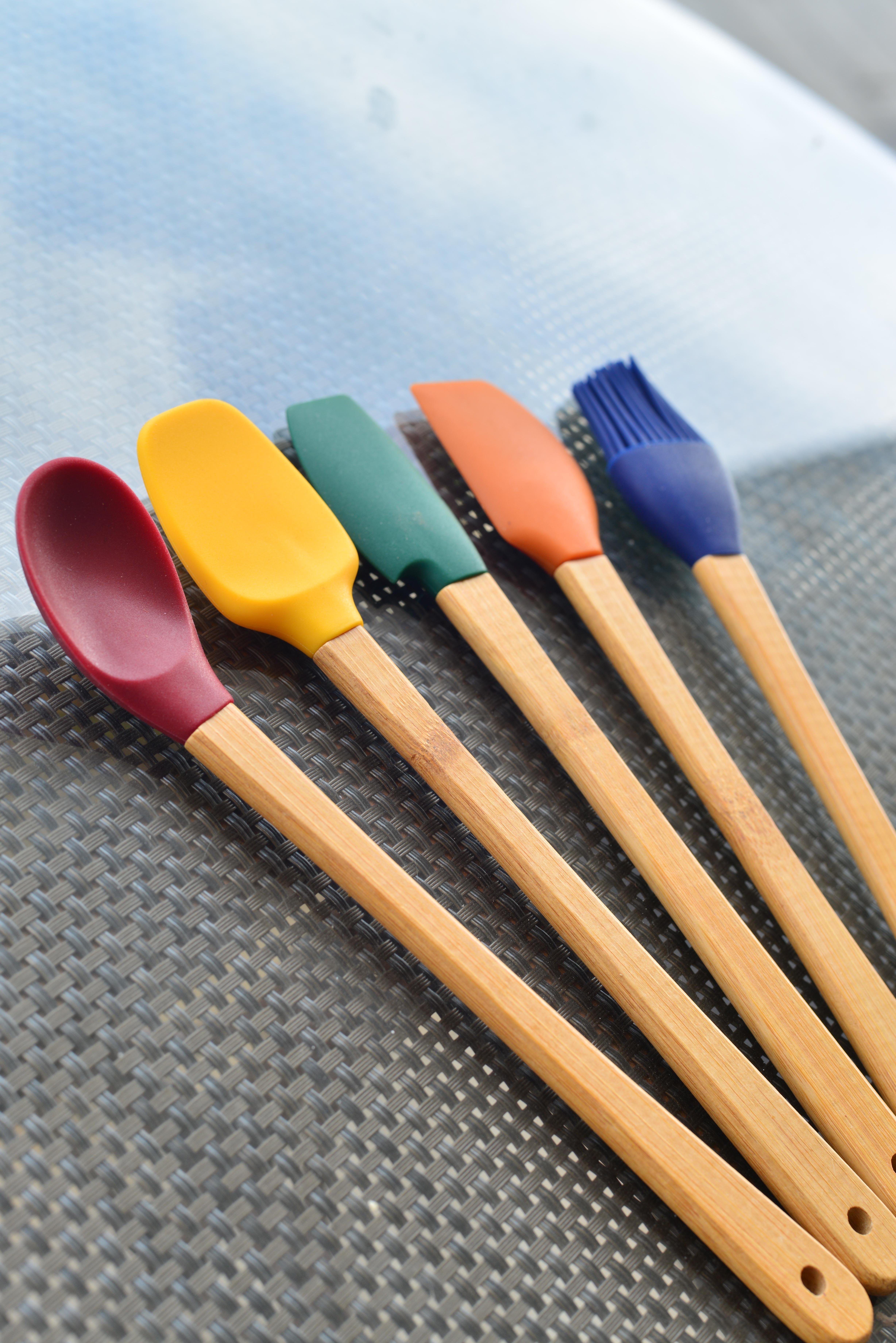 5 Li Mini Bambu Spatula Seti