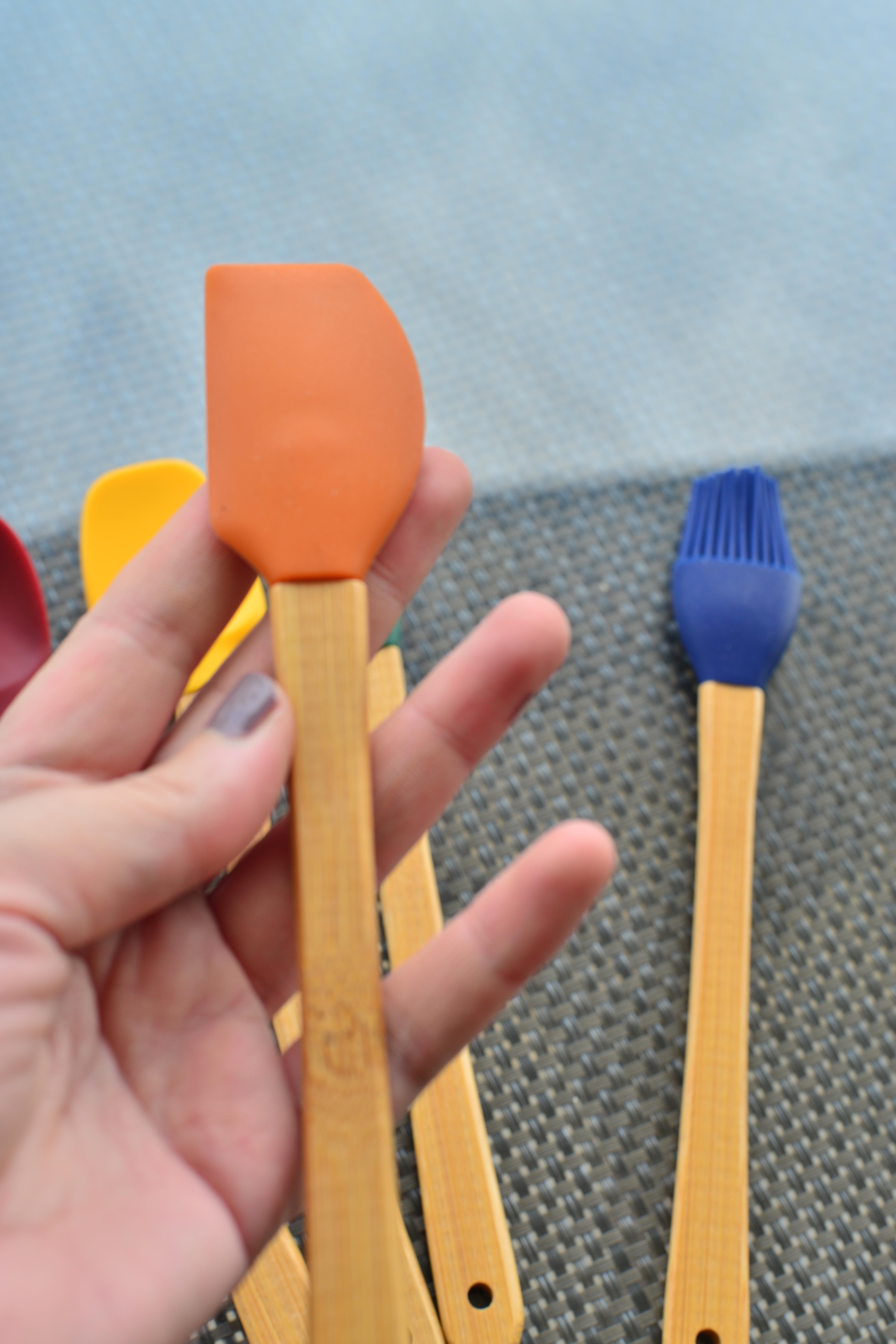 5 Li Mini Bambu Spatula Seti