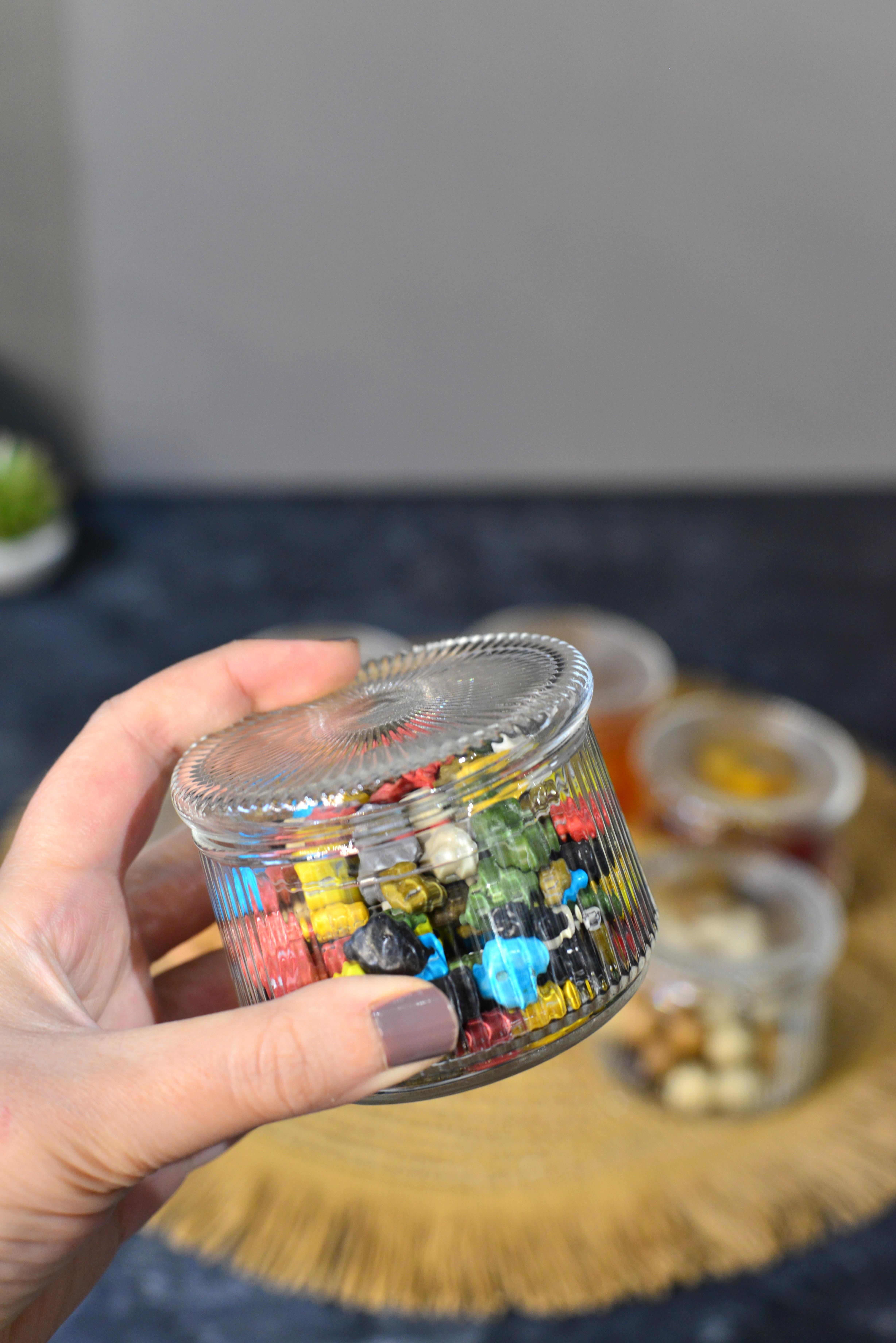 6 Lı Cam Kapaklı Kase