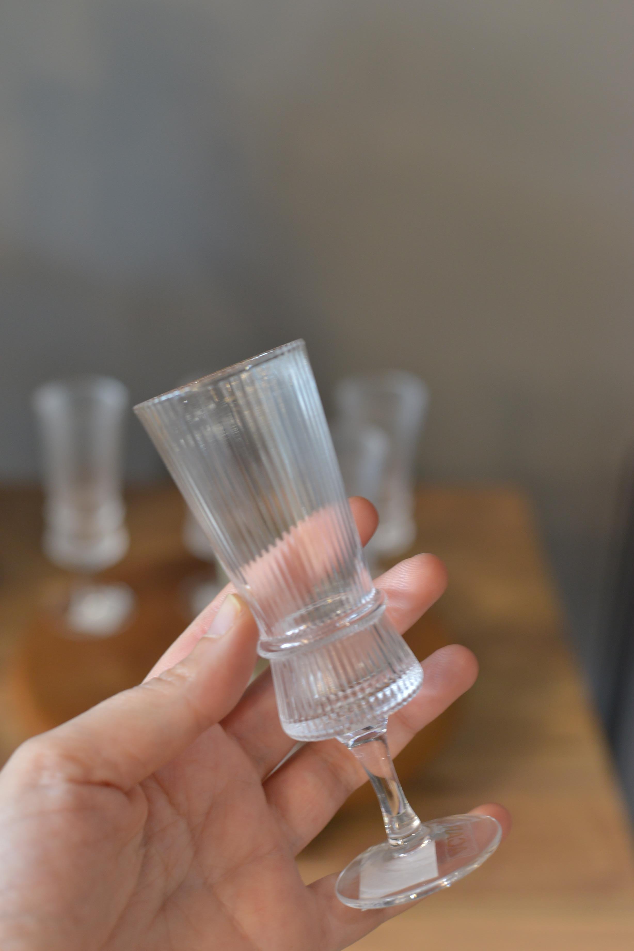 6 lı Kahve Yanı Ayaklı Cam  Bardak 100 ML