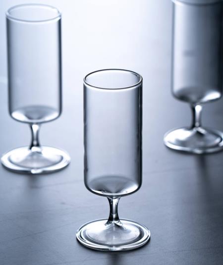 6 lı Kahve Yanı Ayaklı Cam  Bardak 120 ML