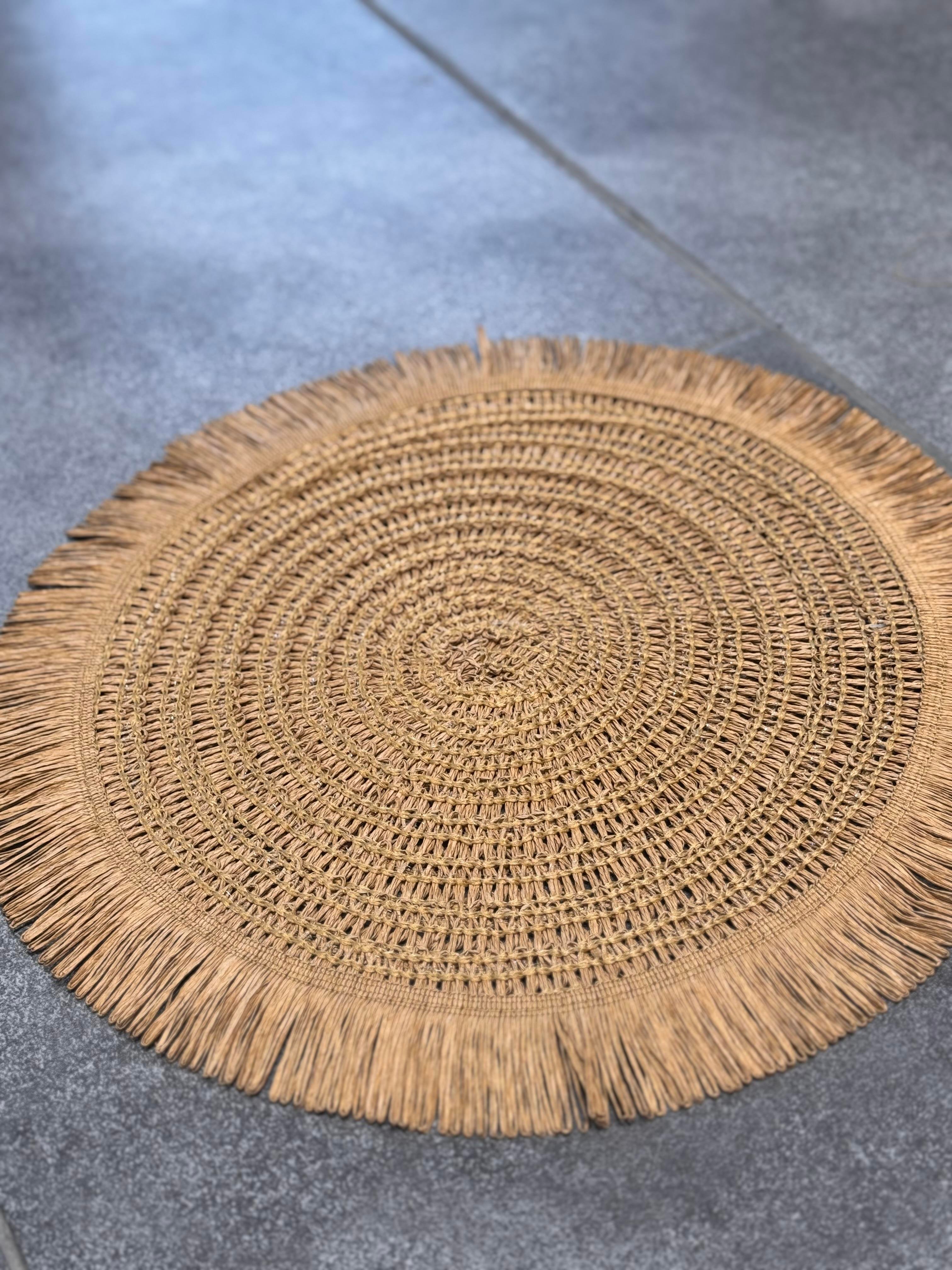 6 lı Püsküllü Amerikan Servis Supla - Kahverengi