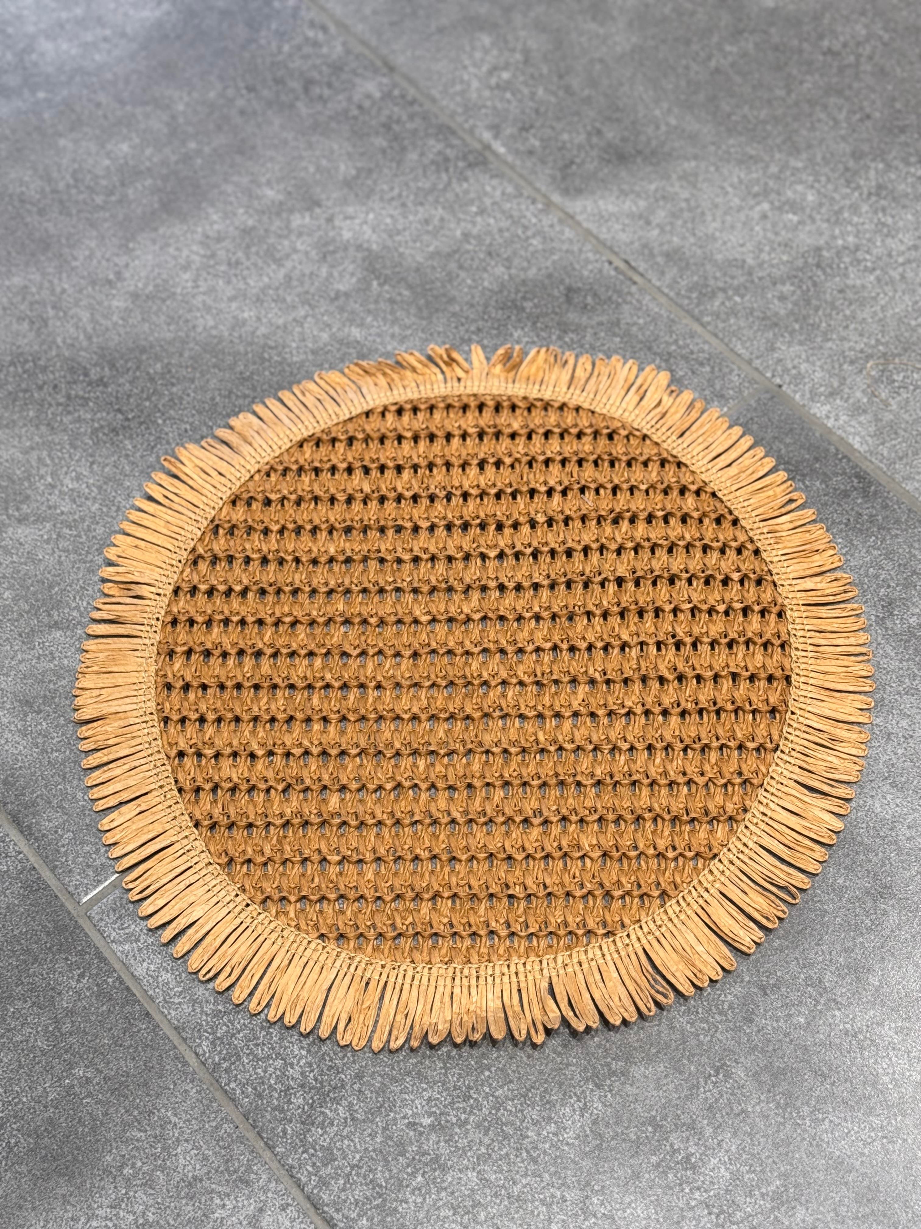 6 lı Püsküllü Amerikan Servis Supla - Kahverengi