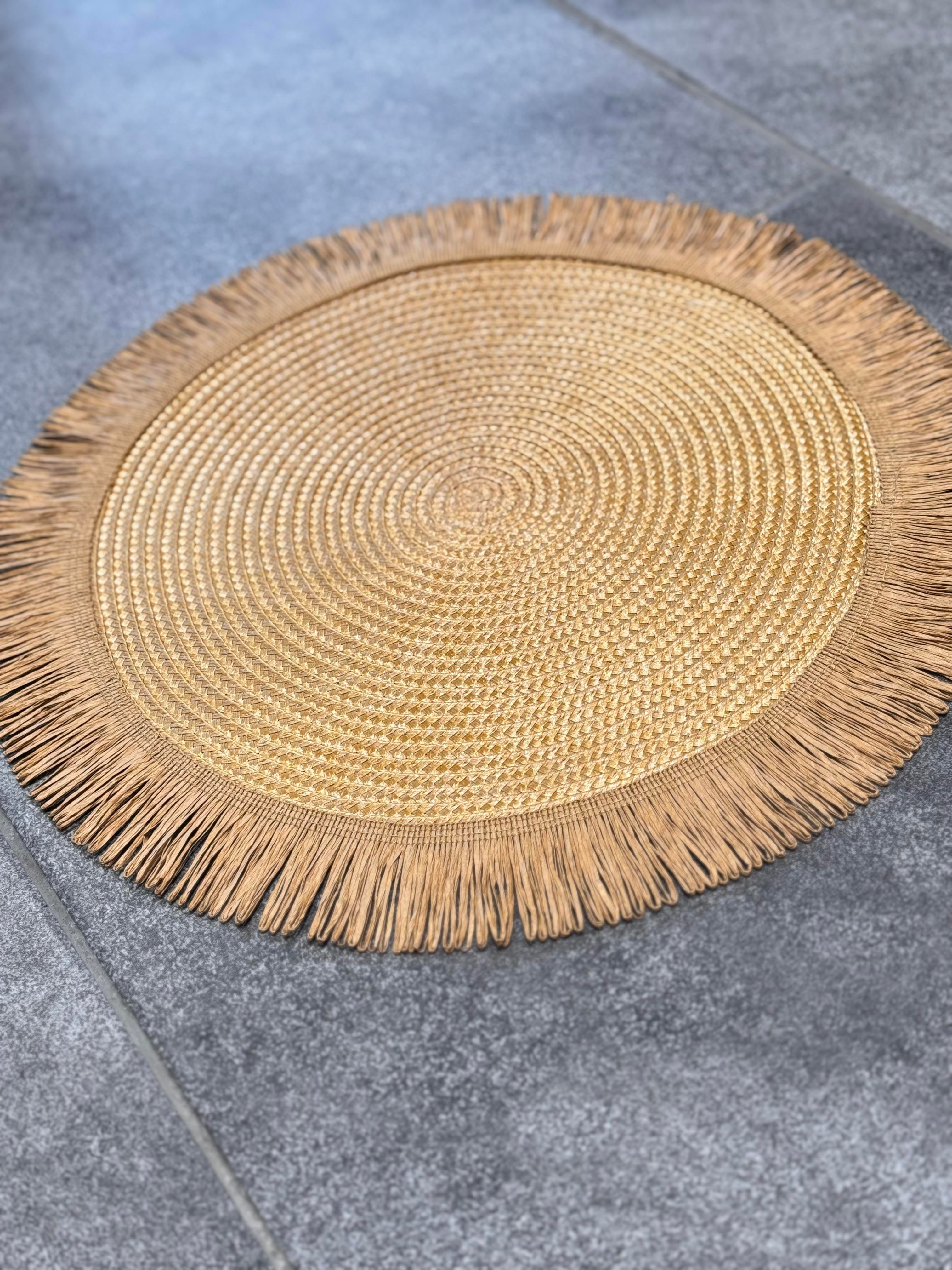 6 lı Püsküllü Amerikan Servis Supla - Kahverengi