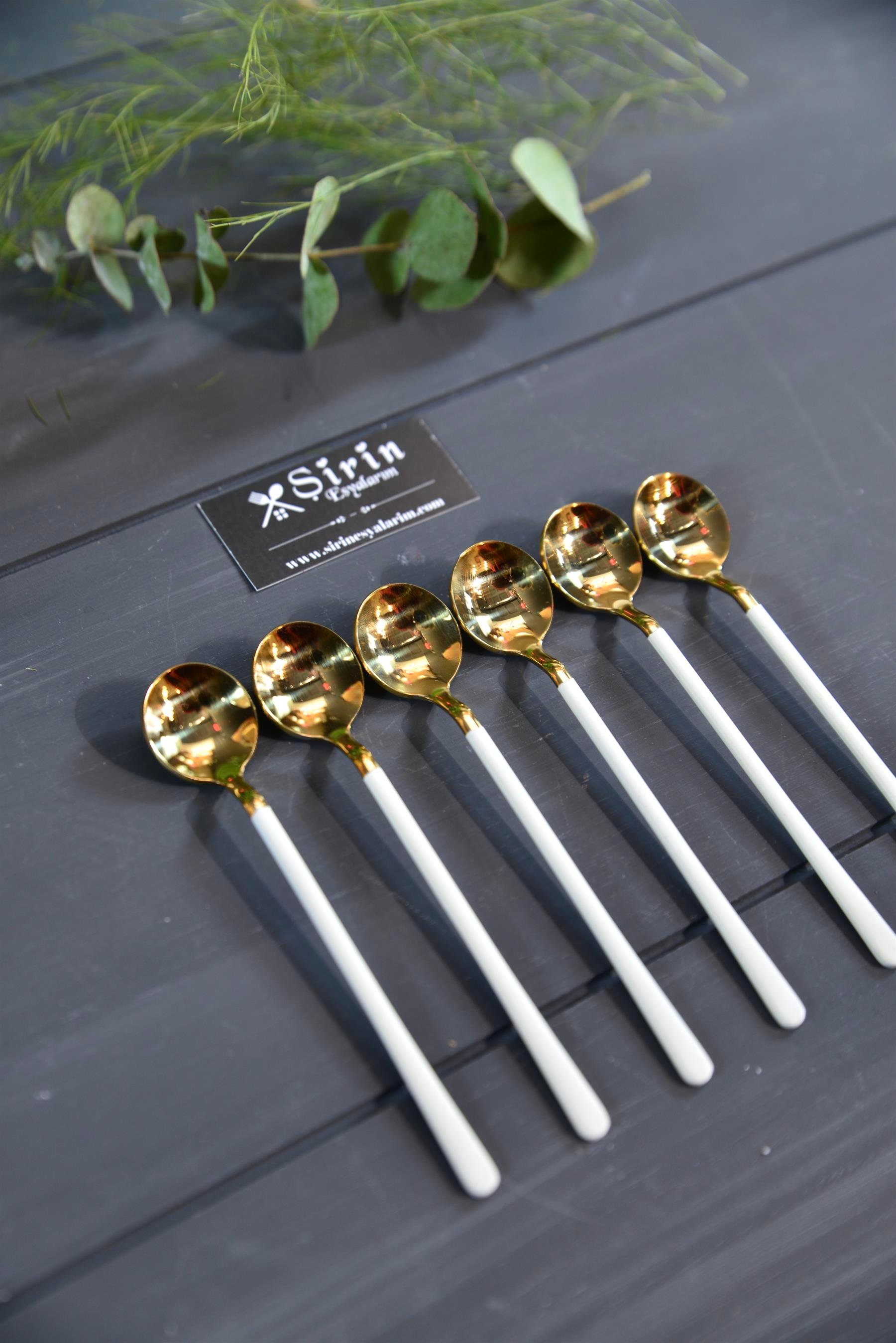 6 Lı Starliçe Beyaz Gold Çay / Nescafe Kaşığı