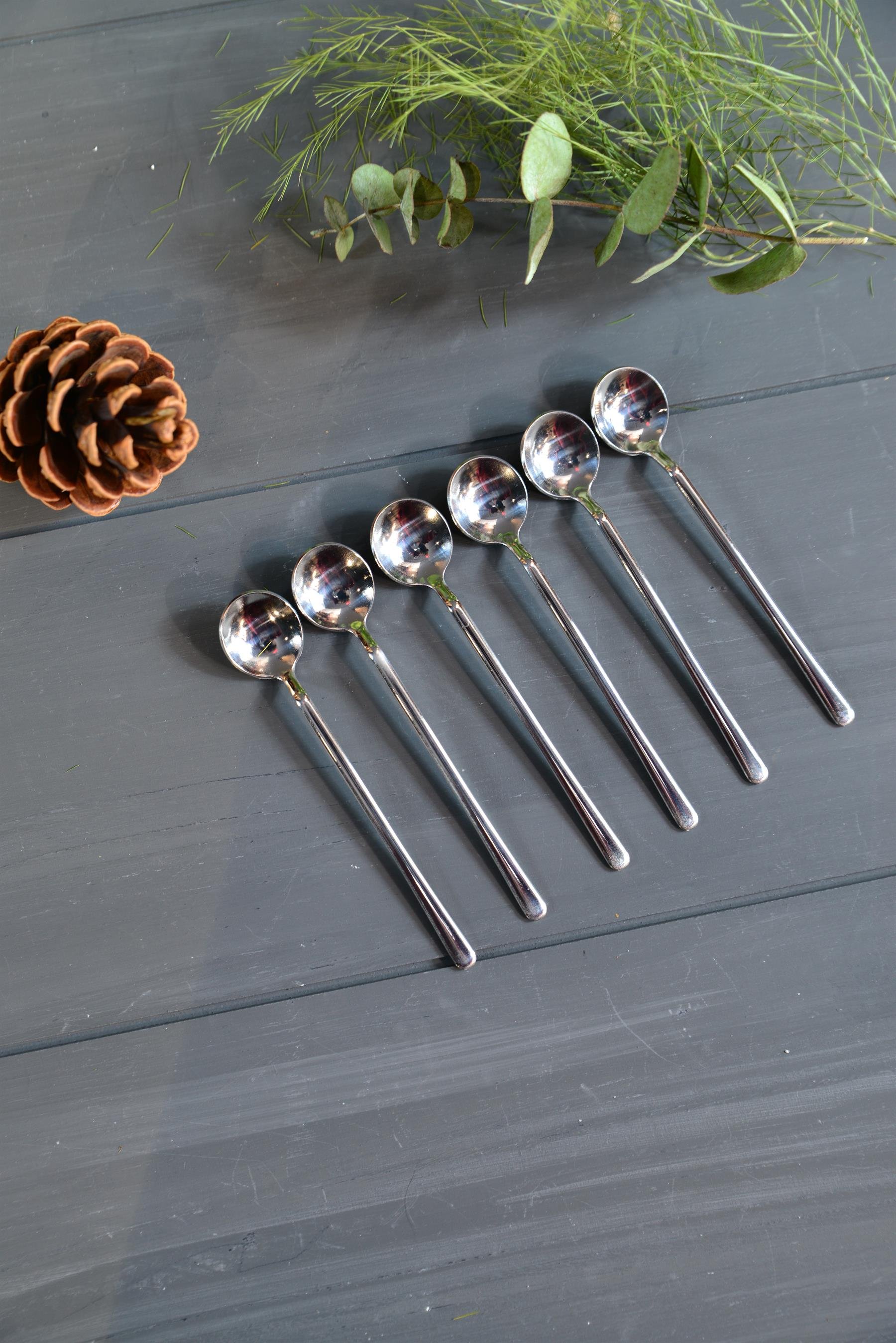 6 Lı Starliçe Çelik Çay / Nescafe Kaşığı