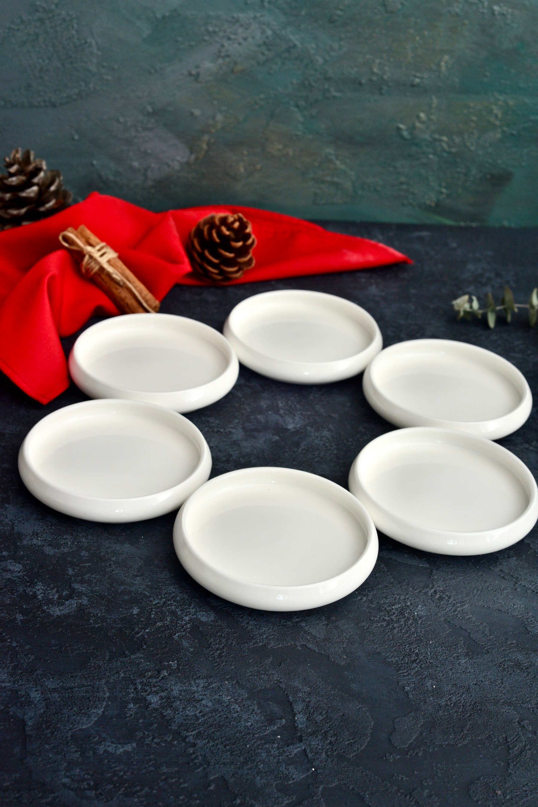 Acar Bombeli 10 cm Mini / Çay Tabak 6 Lı