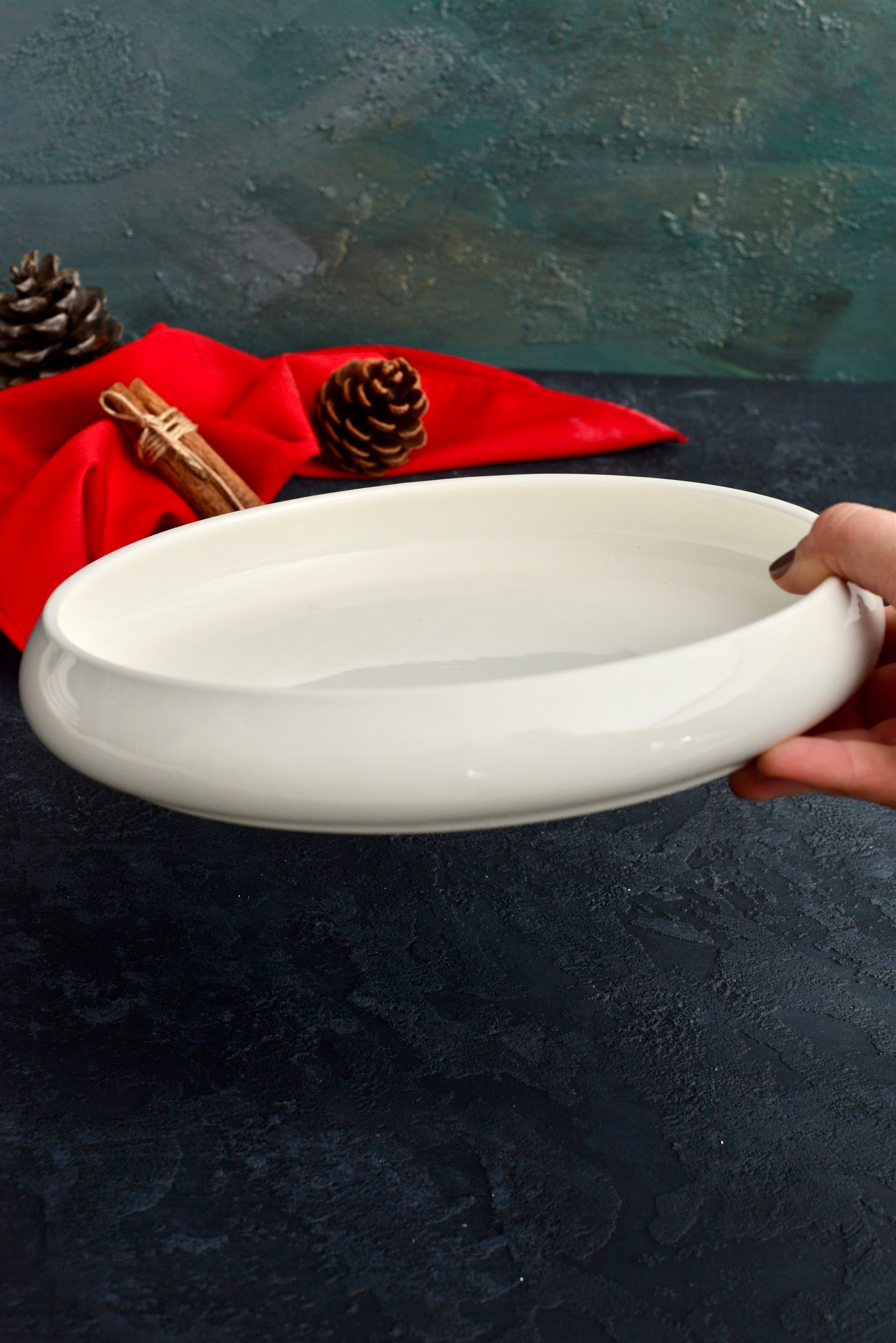 Acar Bombeli 24 cm Derin Servis Tabak