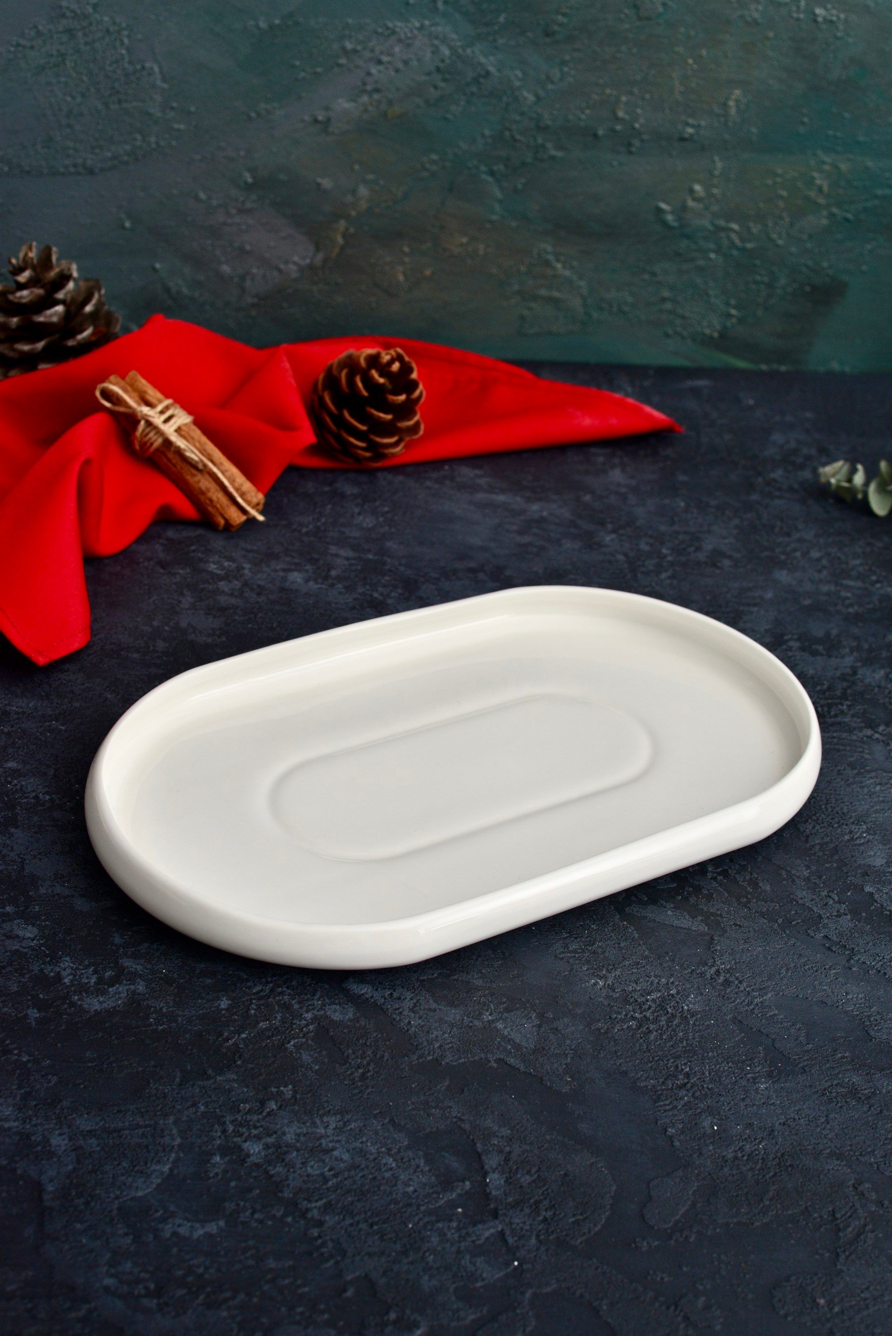 Acar Bombeli 27x16 cm Oval Tabak