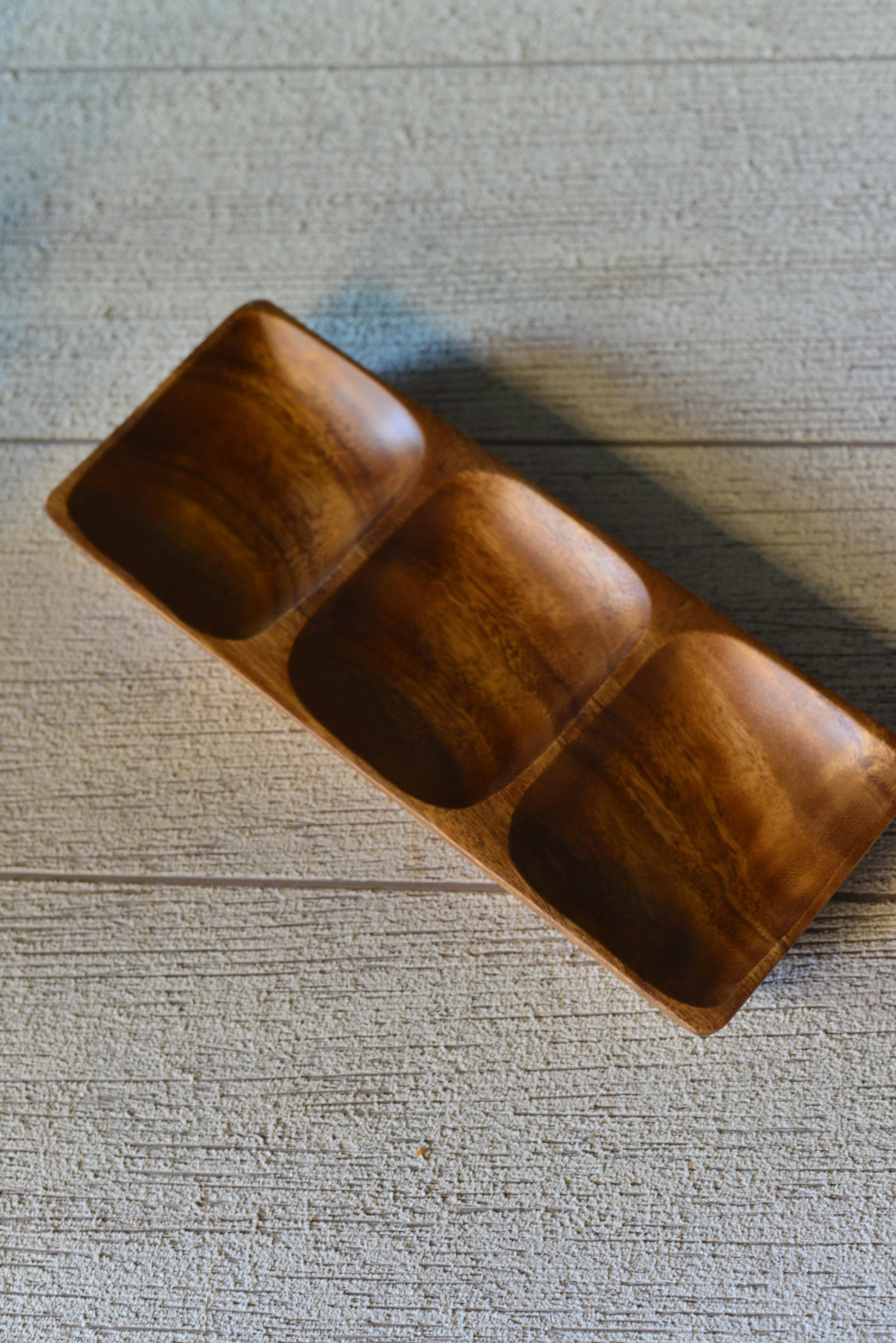 Akasya 3 Bölmeli Çerezlik Sunumluk Tabak - 1 Adet