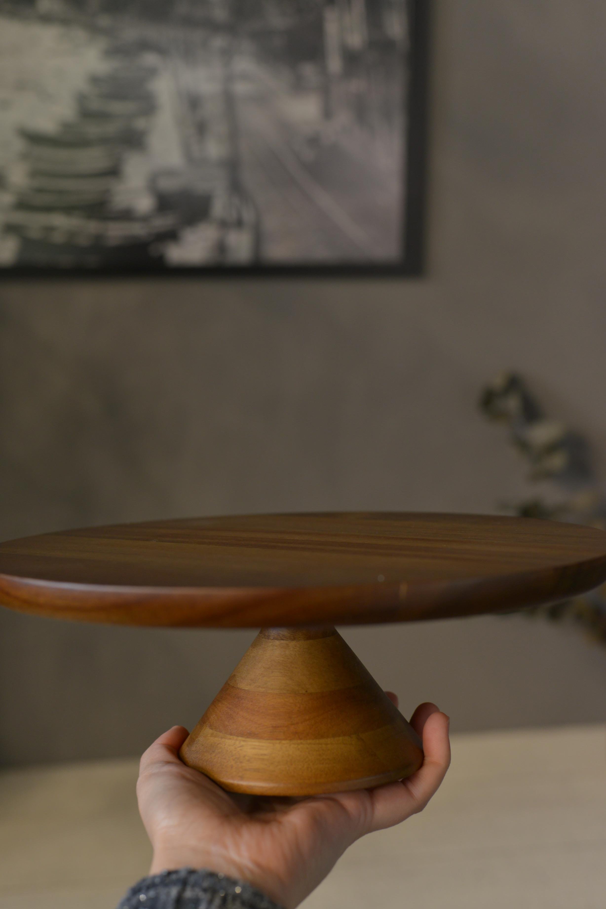 Akasya Ayaklı Kek & Pasta Sunum Servis Stant - 1 Adet