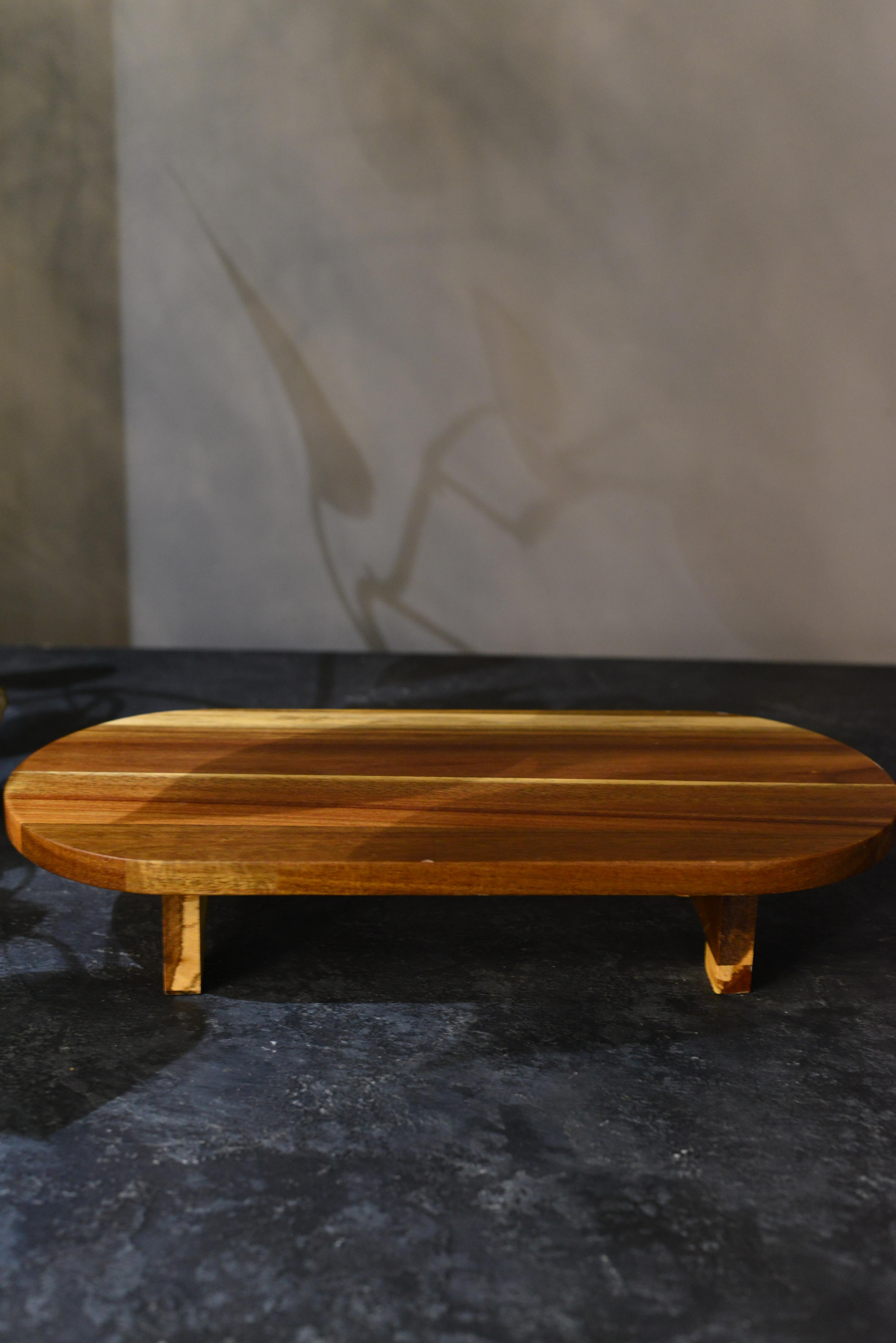 Akasya Ayaklı Oval Sunumluk Büyük Boy  - 1 Adet