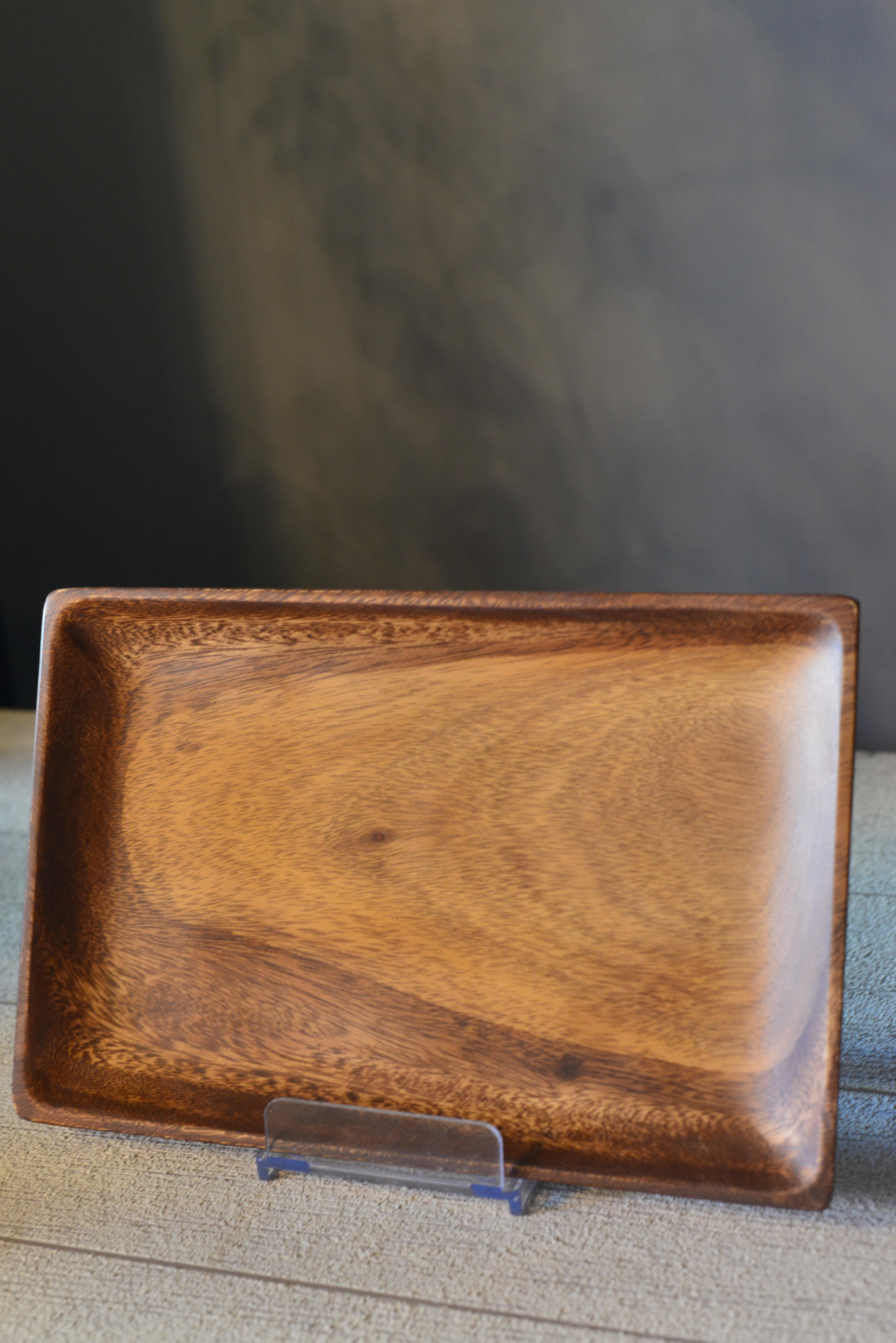 Akasya Büyük Boy Dikdörtgen Kayık Sunumluk Servis - 1 Adet