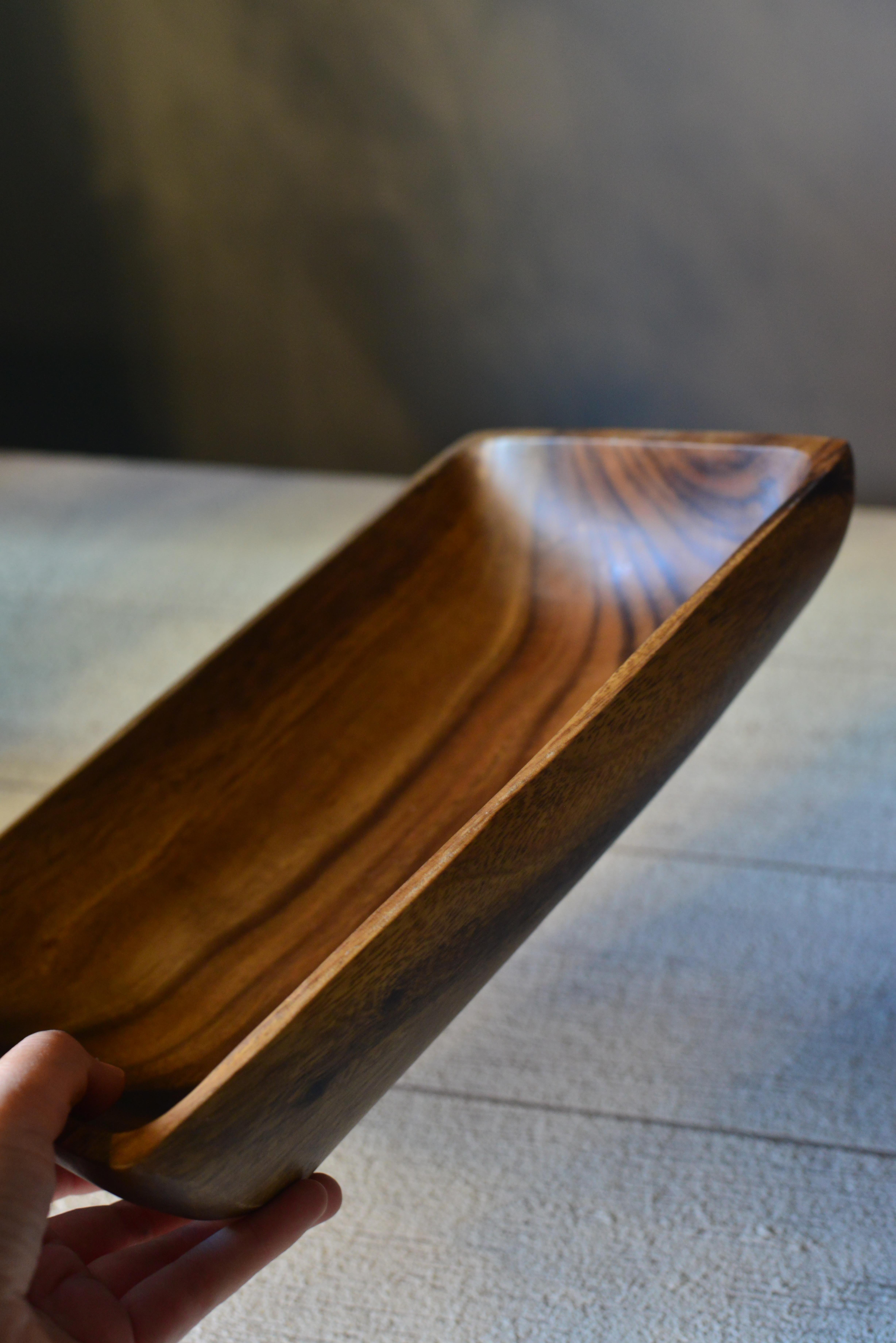 Akasya Büyük Boy Dikdörtgen Kayık Tabak - 1 Adet