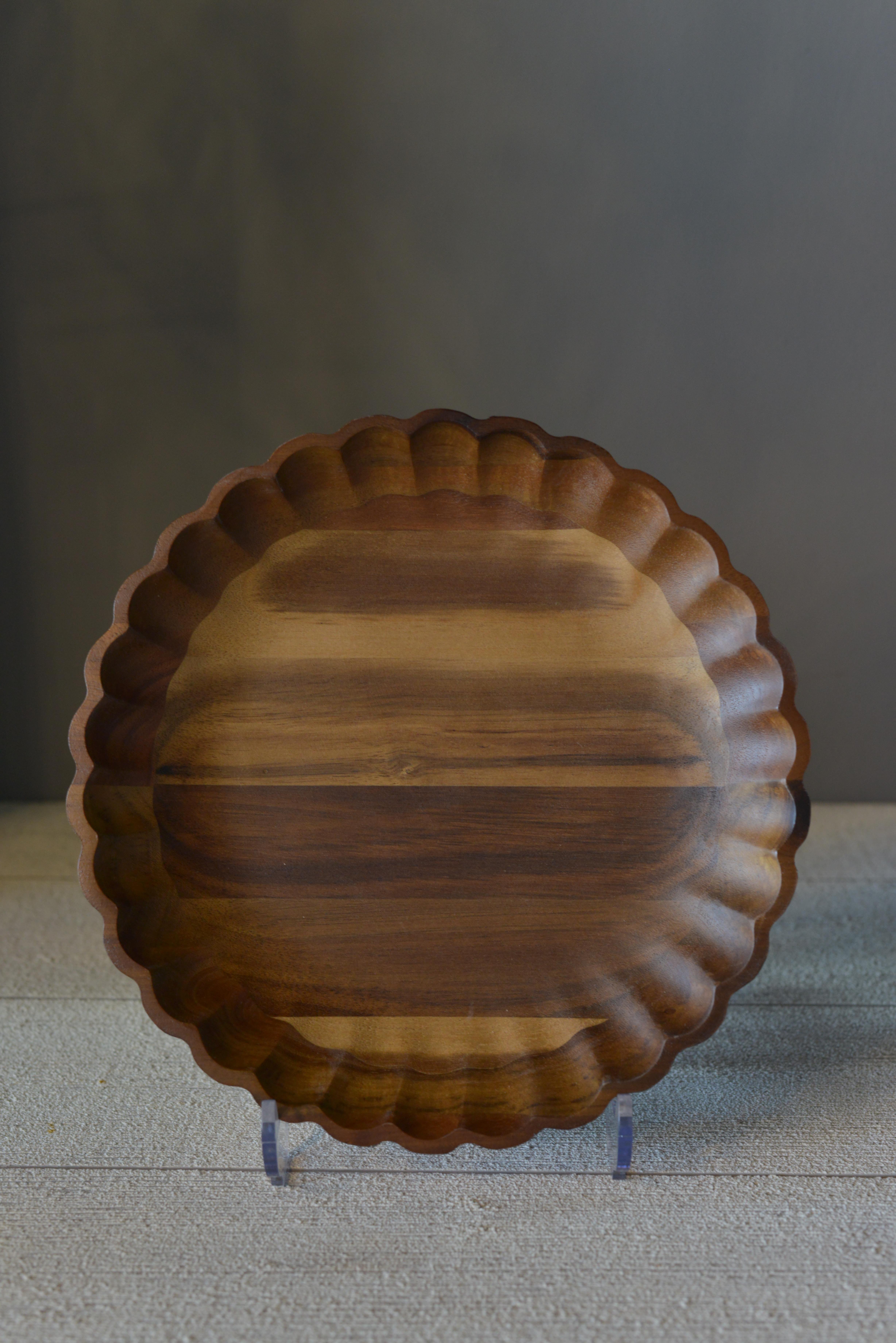 Akasya Curve Sunum Tabak Büyük Boy - 1 Adet