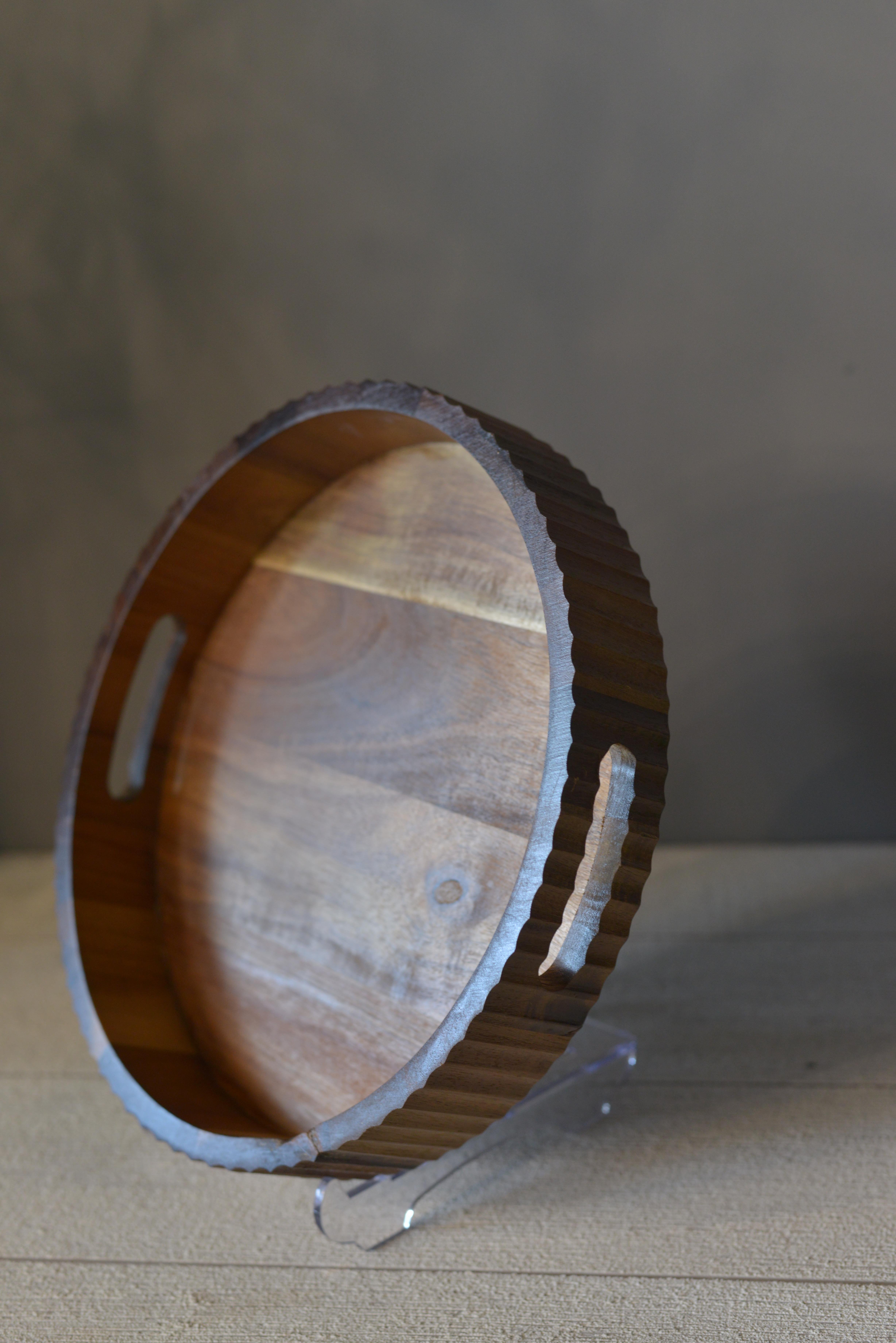 Akasya Curve Sunum Tepsi 30 Cm Küçük Boy - 1 Adet