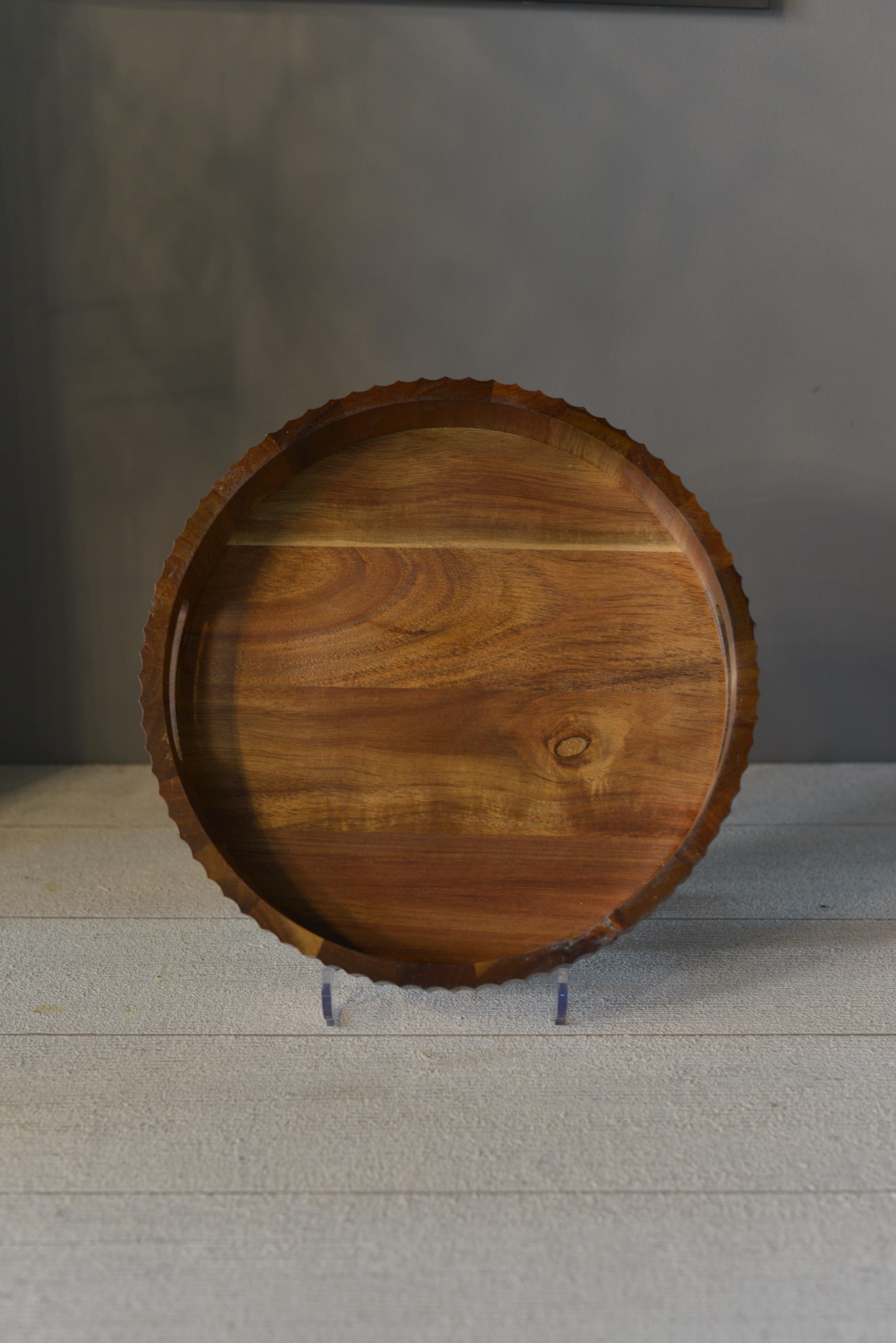 Akasya Curve Sunum Tepsi 30 Cm Küçük Boy - 1 Adet