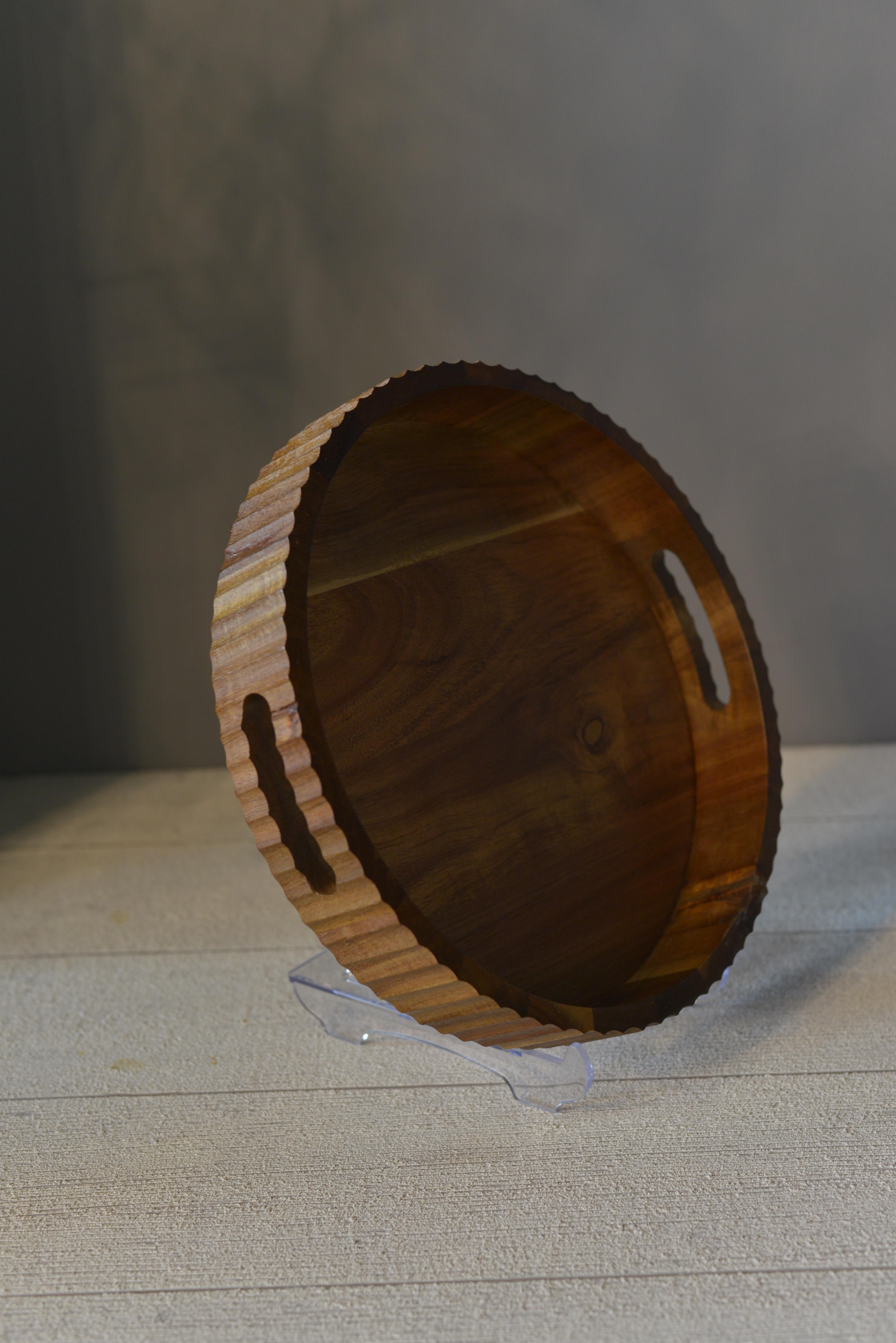 Akasya Curve Sunum Tepsi 30 Cm Küçük Boy - 1 Adet