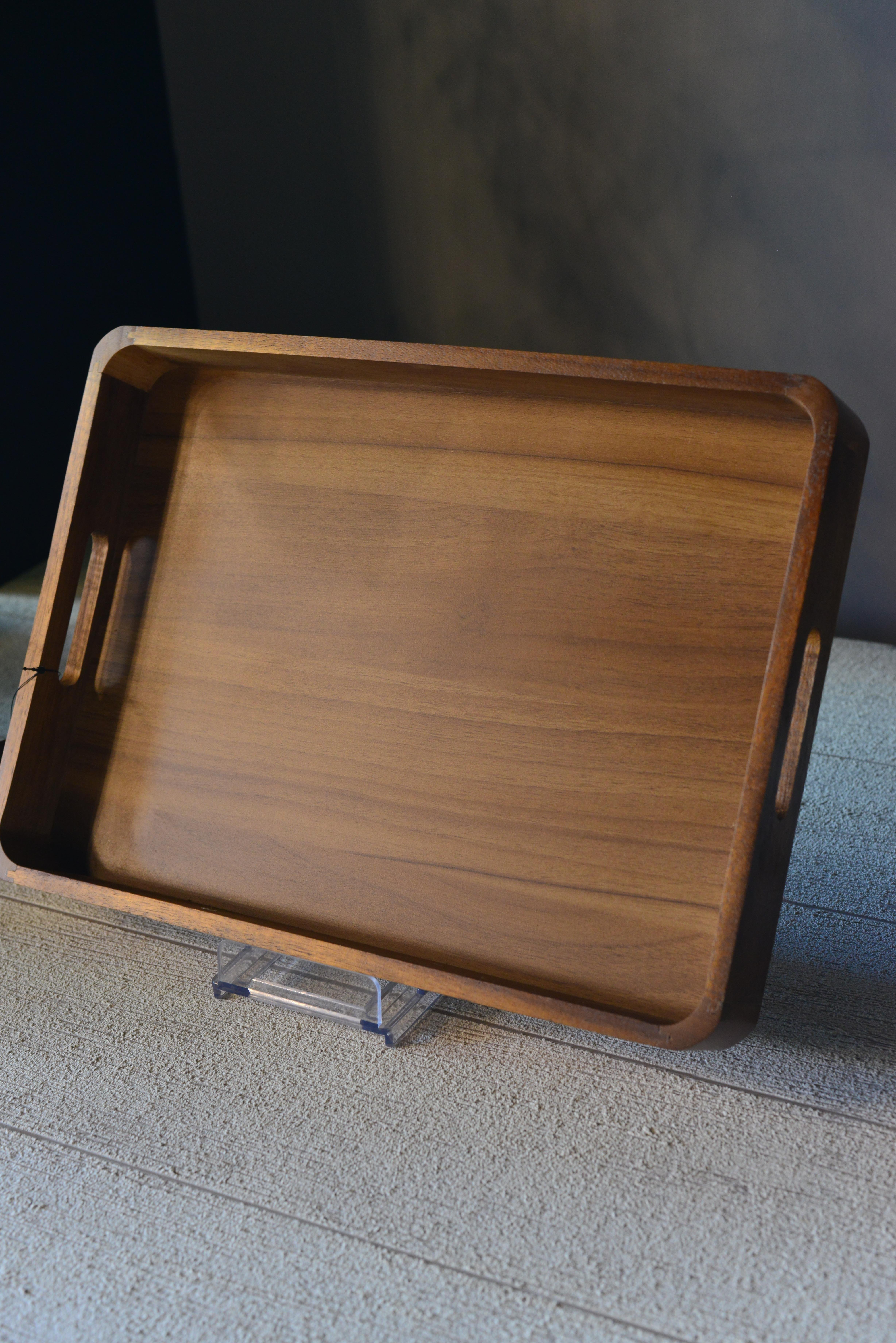 Akasya Dikdörtgen Çay Tepsisi Orta Boy - 1 Adet