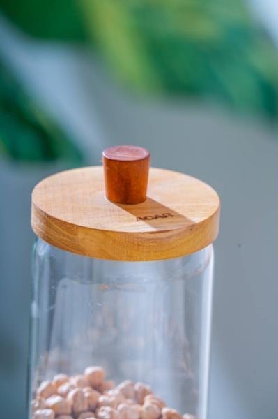 Akasya Kapak Pinterest Malibu Borosilikat Cam Kavanoz - 1 Adet 900 ML