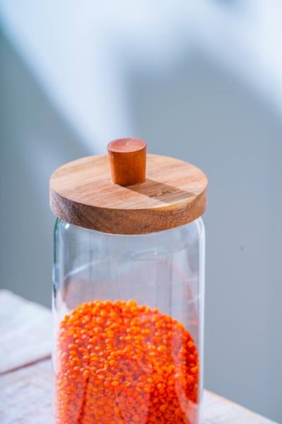 Akasya Kapak Pinterest Malibu Borosilikat Cam Kavanoz - 1 Adet 950 ML