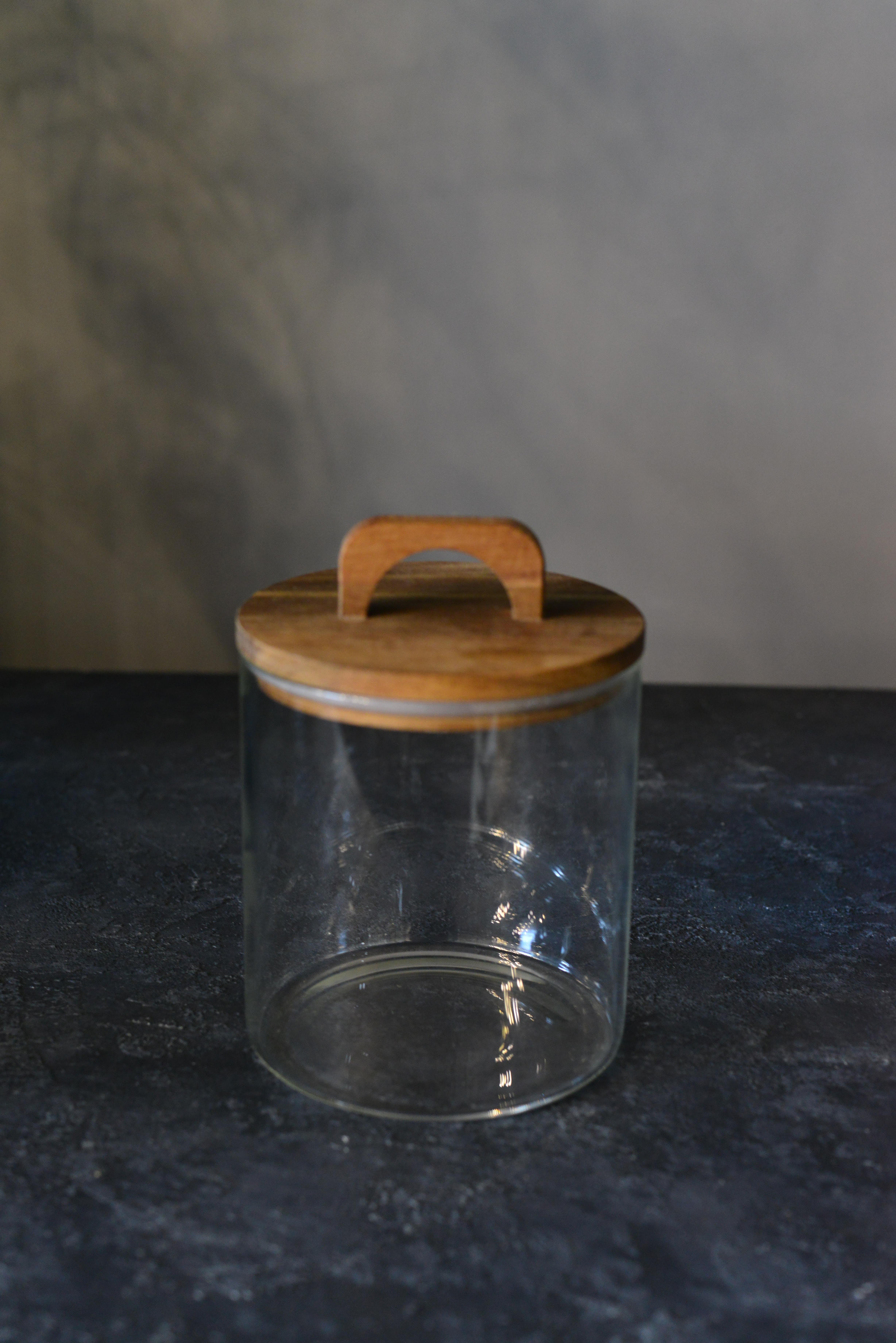 Akasya Kapak Pinterest Zahire Borosilikat Cam Kavanoz - 1 Adet 1850 ML