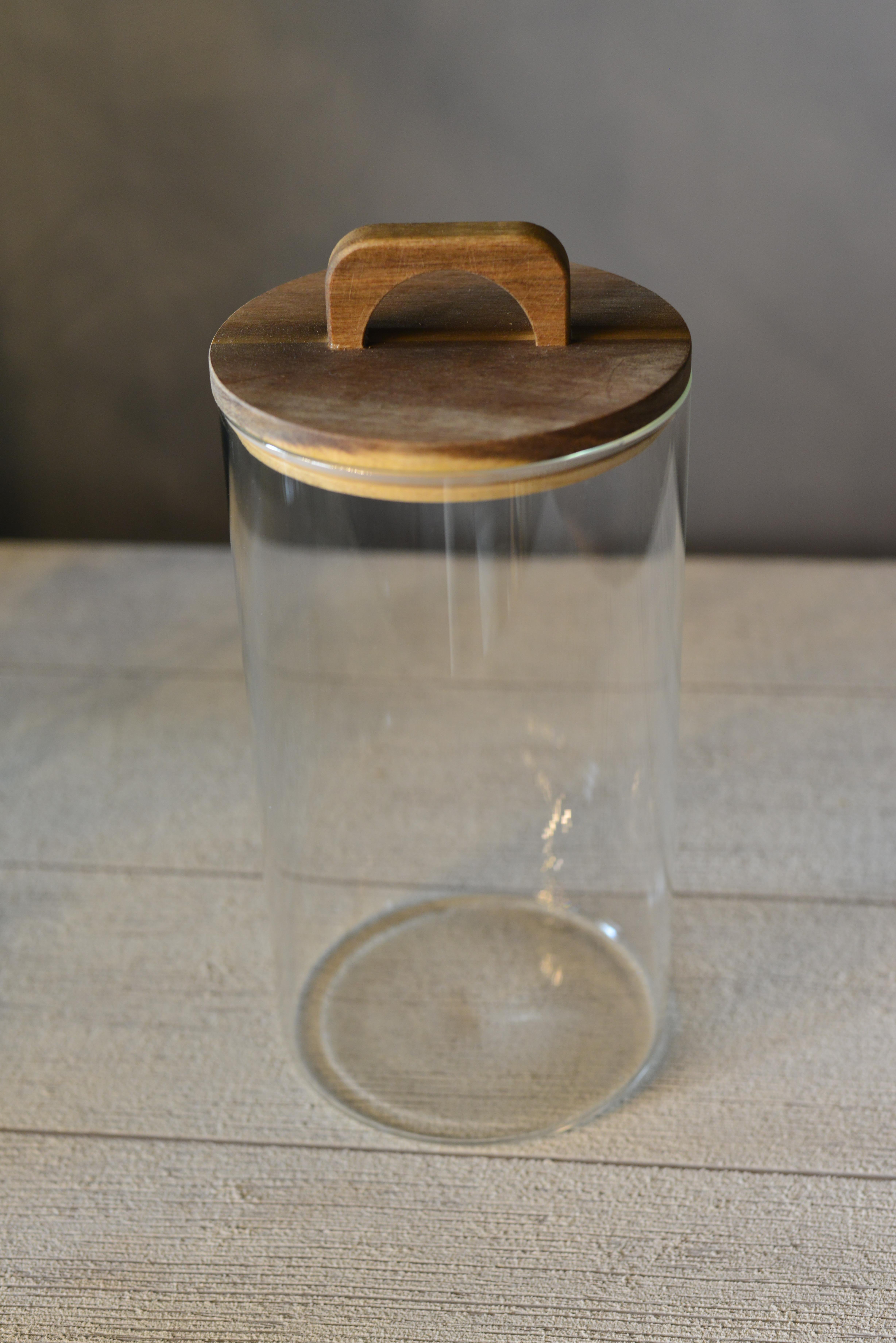 Akasya Kapak Pinterest Zahire Borosilikat Cam Kavanoz - 1 Adet 3250 ML