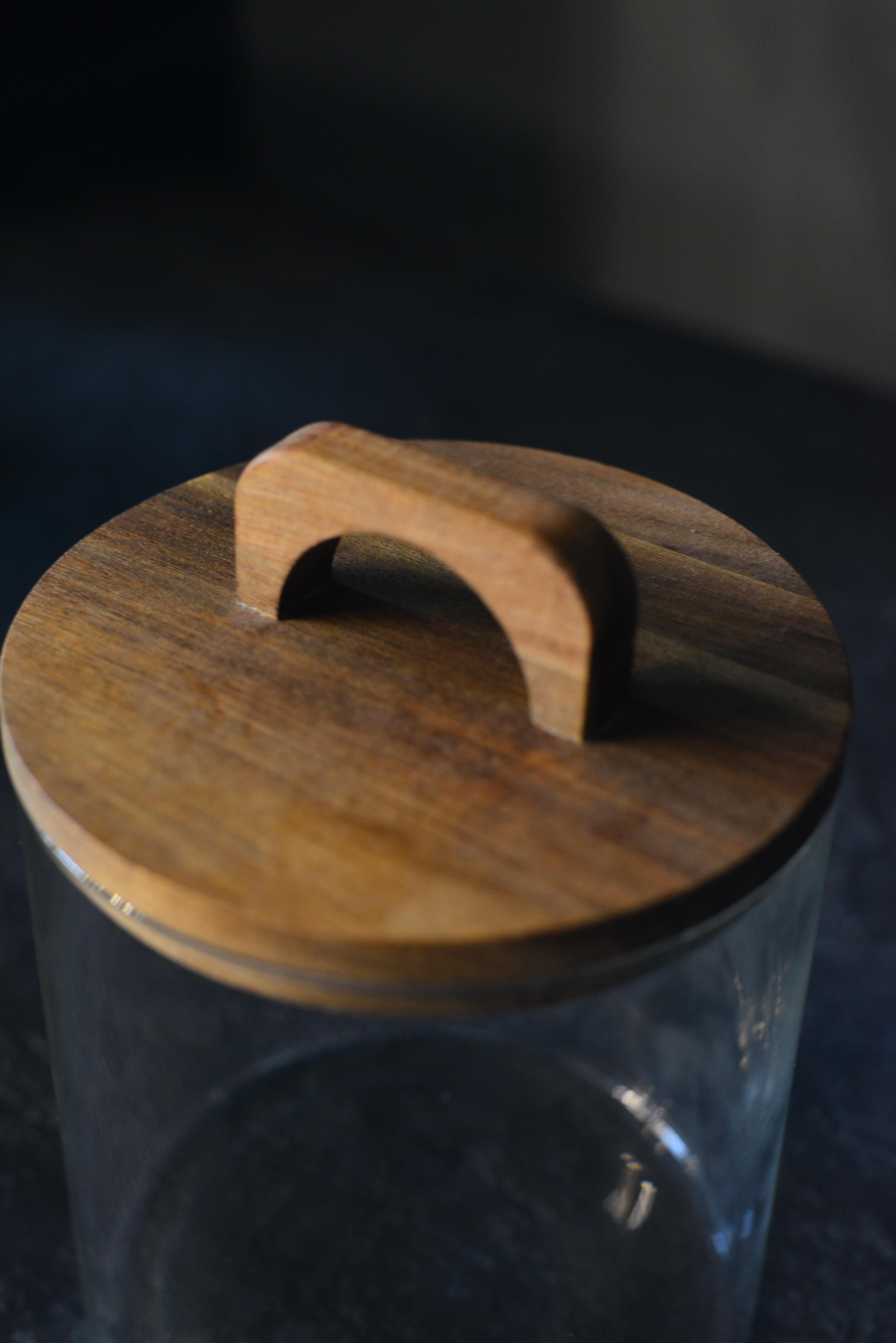 Akasya Kapak Pinterest Zahire Borosilikat Cam Kavanoz - 1 Adet 1850 ML