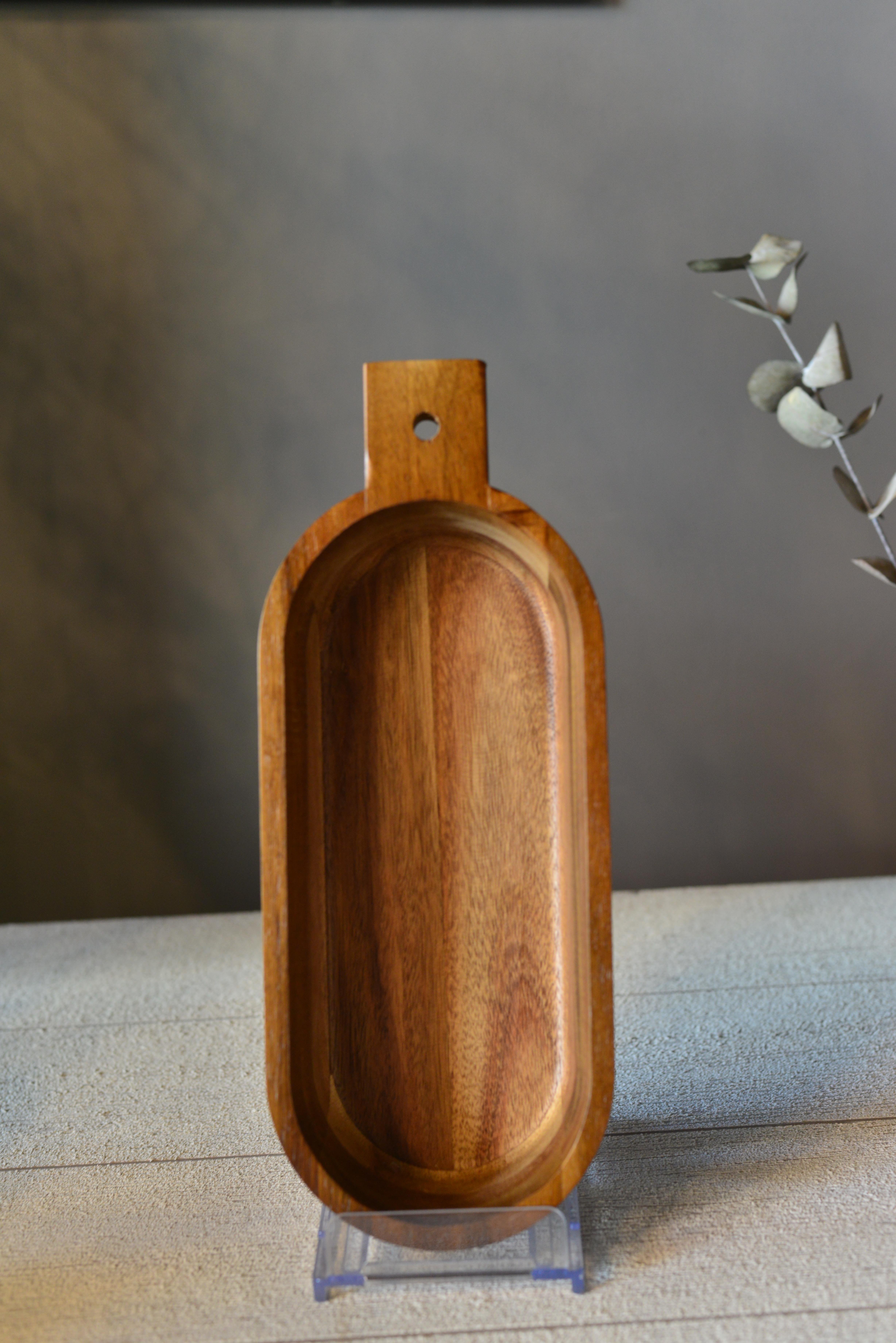 Akasya Kulplu Oval Derin Sunumluk - 1 Adet