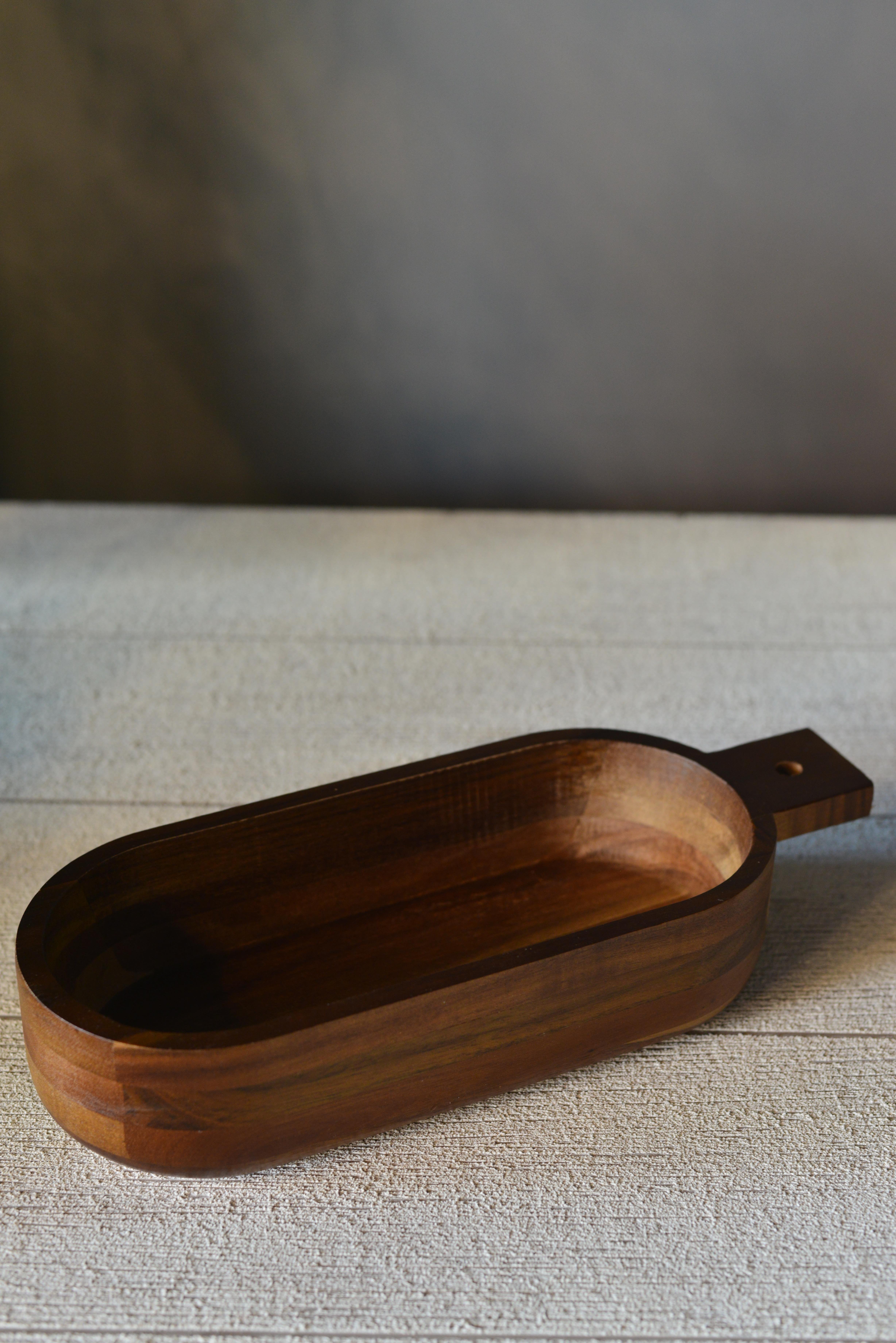 Akasya Kulplu Oval Derin Sunumluk - 1 Adet