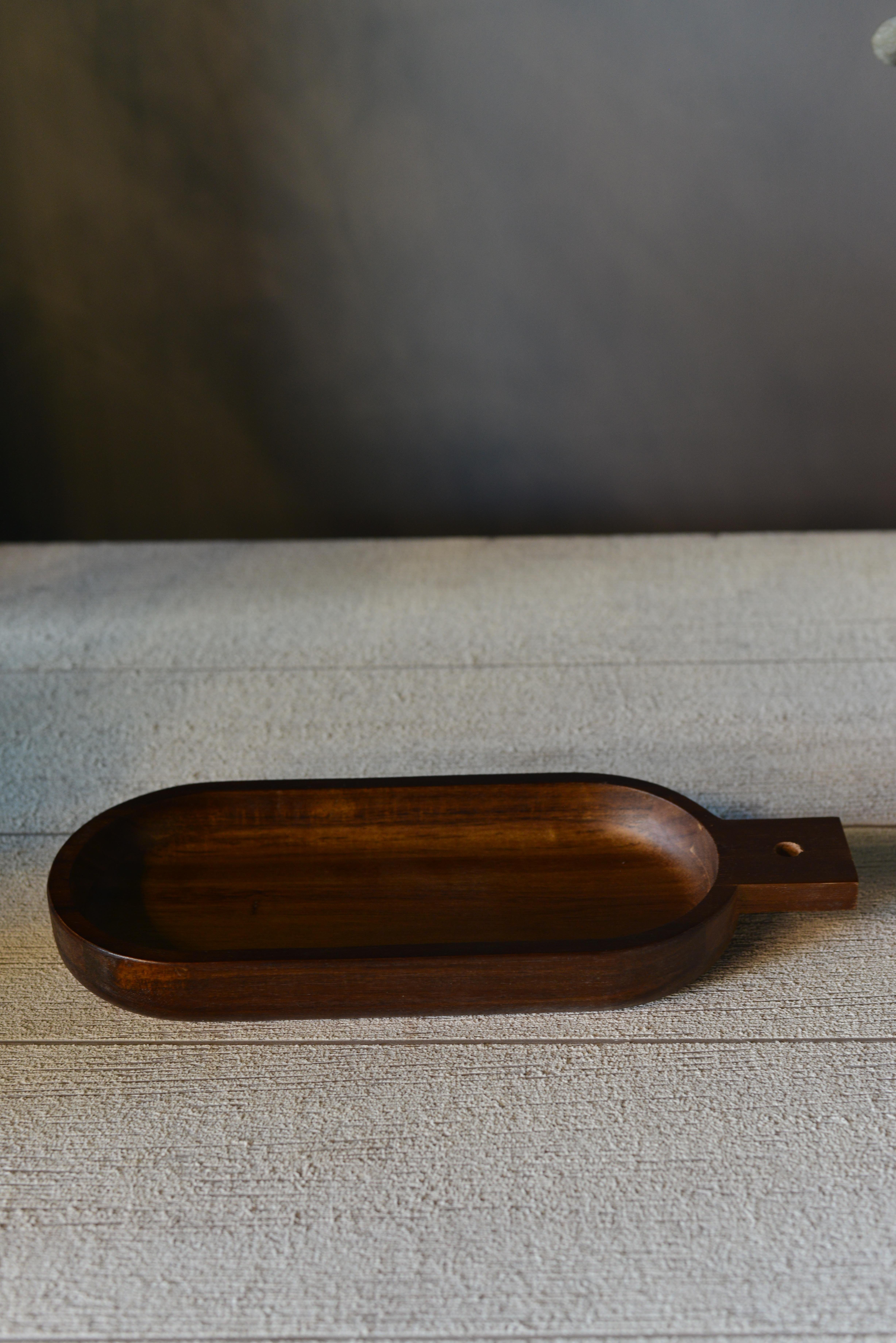 Akasya Kulplu Oval Sunumluk - 1 Adet