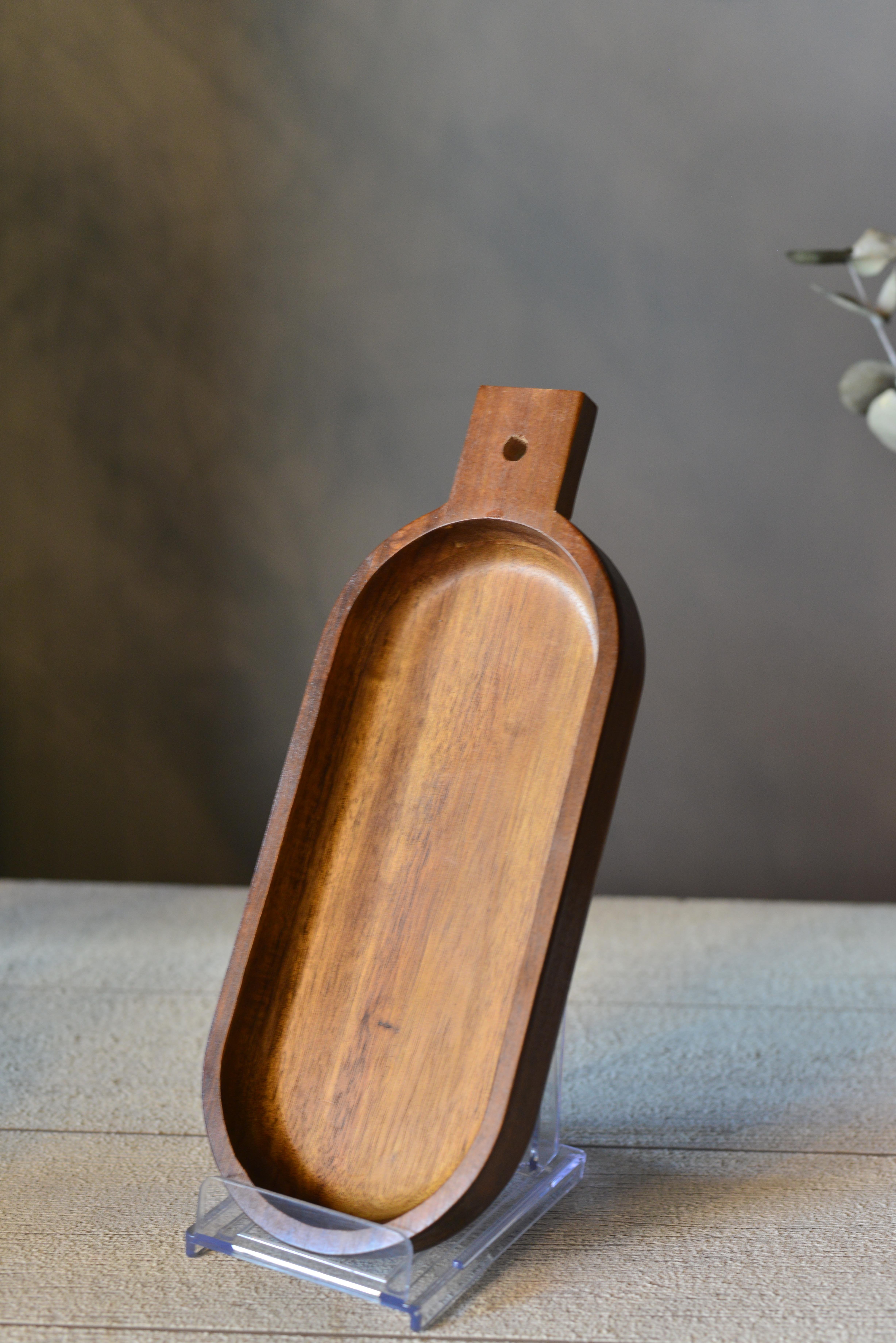 Akasya Kulplu Oval Sunumluk - 1 Adet