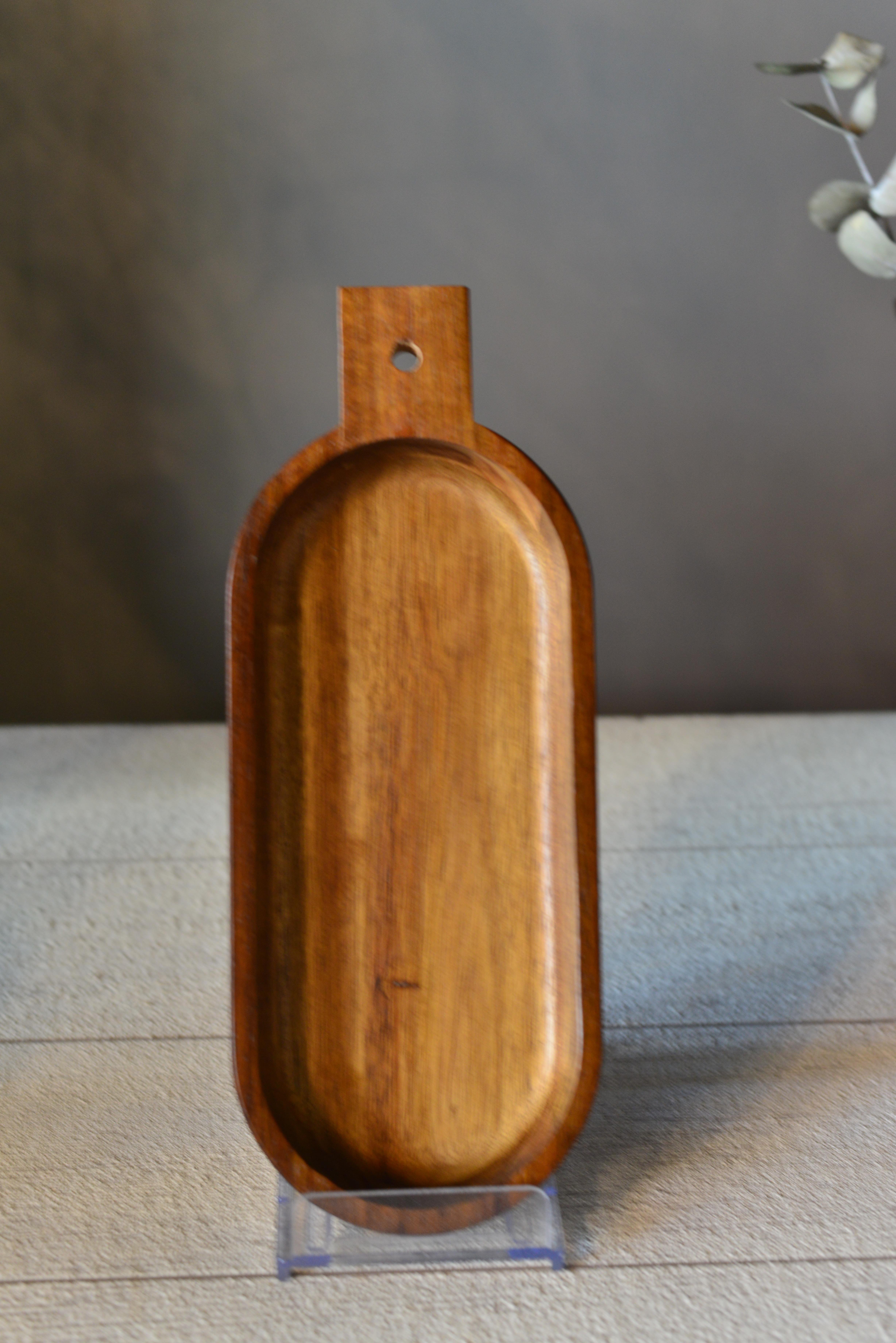 Akasya Kulplu Oval Sunumluk - 1 Adet