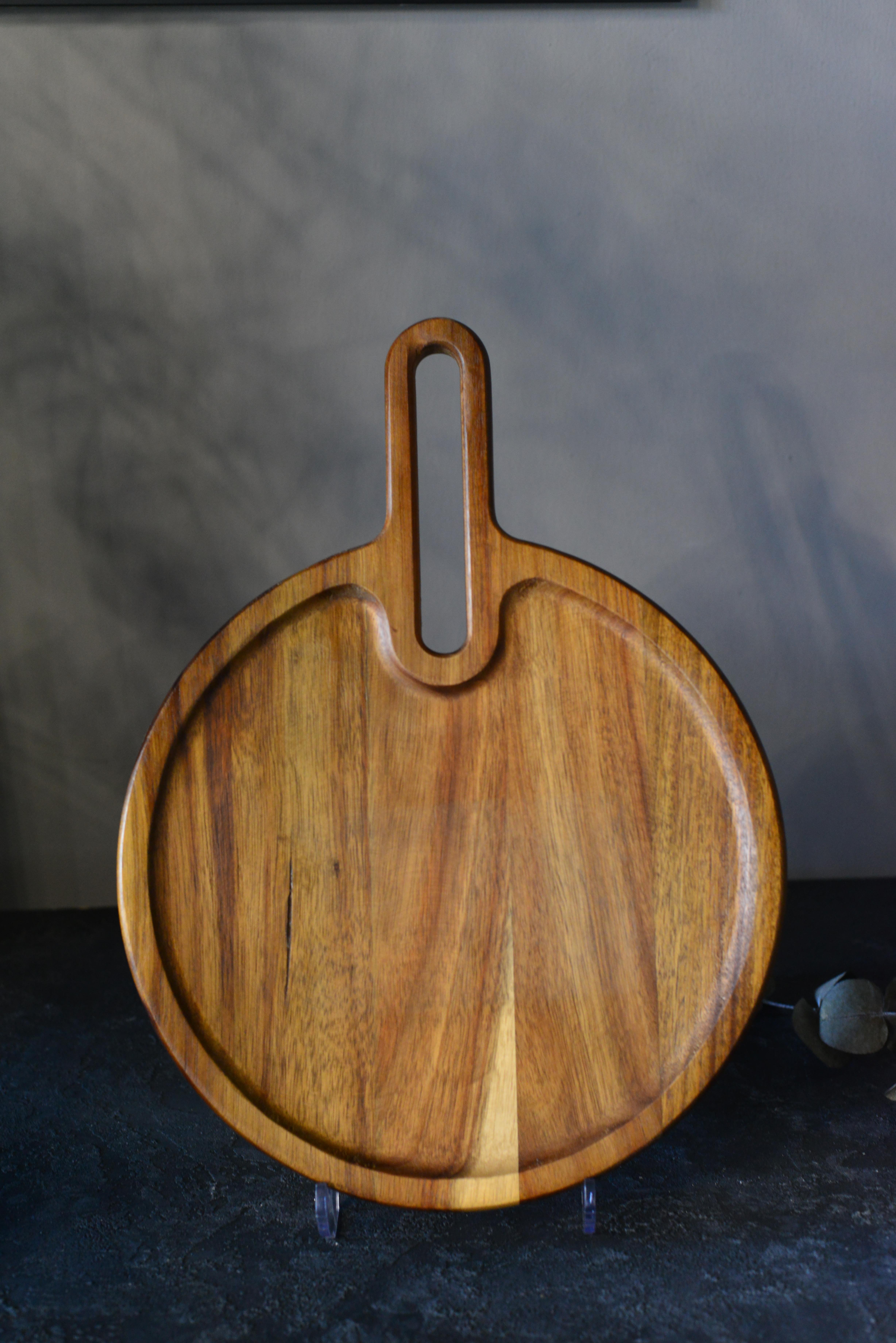 Akasya Saplı Yuvarlak Sunumluk Orta Boy - 1 Adet