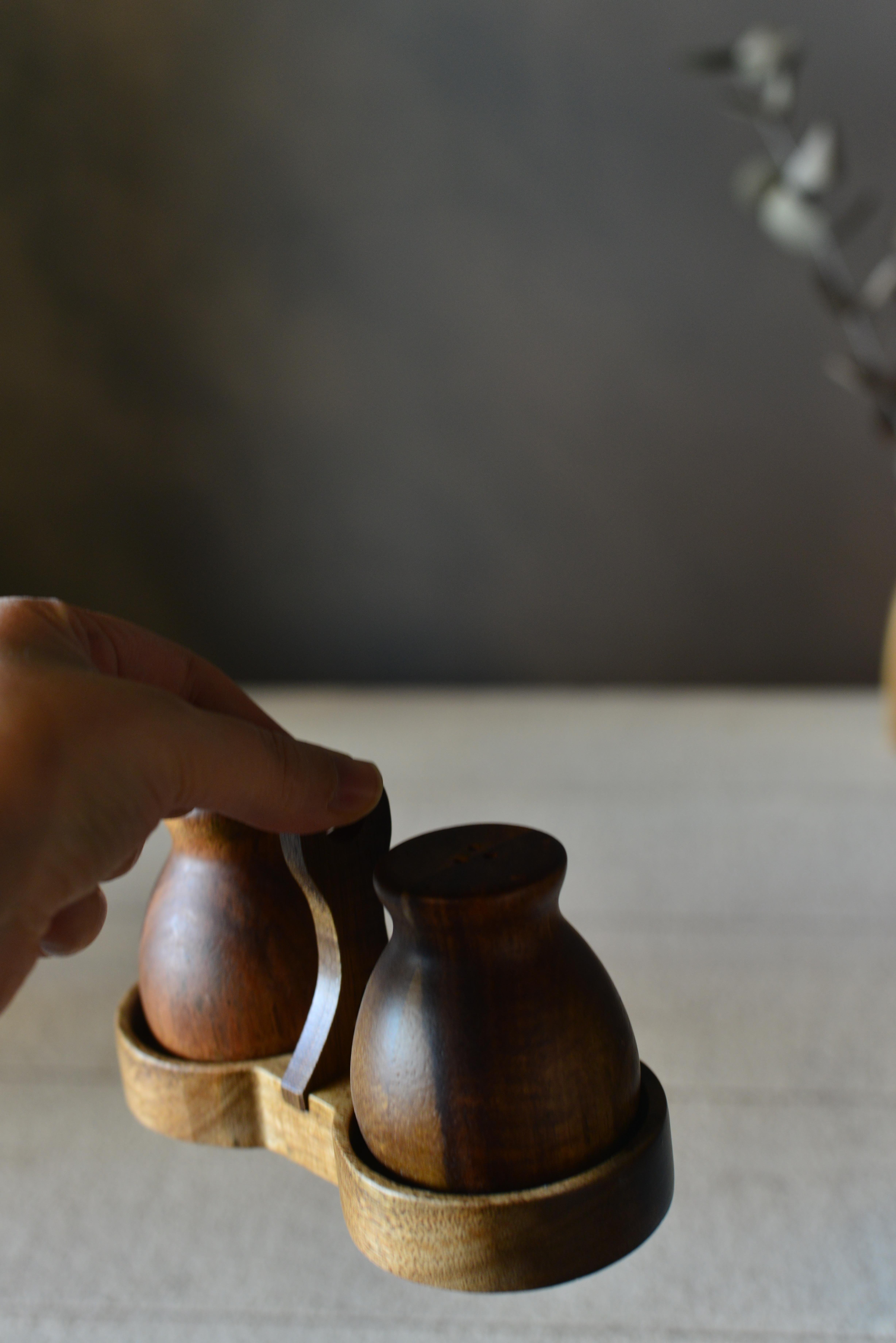 Akasya Stantlı 2 Li Tuzluk & Biberlik Seti - 1 Adet