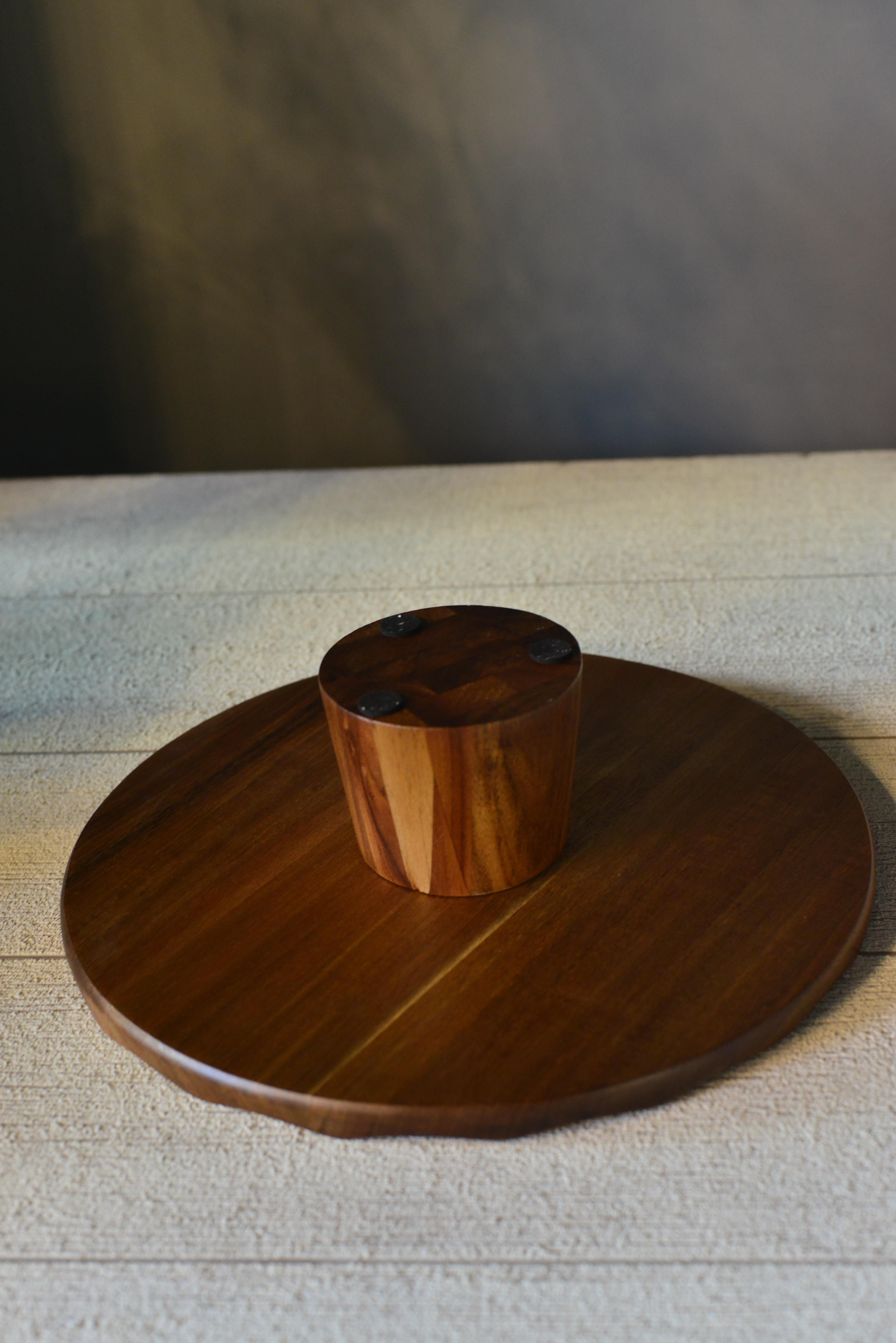 Akasya Yuvarlak Ayaklı Sunumluk Pasta Stantı - 1 Adet