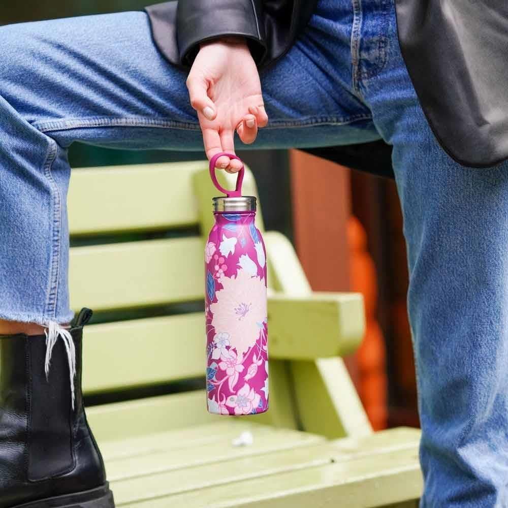 Aladdin X Naito Chilled Thermavac Paslanmaz Çelik Su Şişesi 0,55 LT - Mürdüm