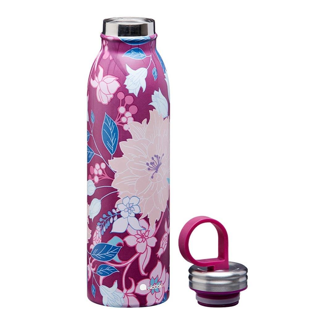 Aladdin X Naito Chilled Thermavac Paslanmaz Çelik Su Şişesi 0,55 LT - Mürdüm