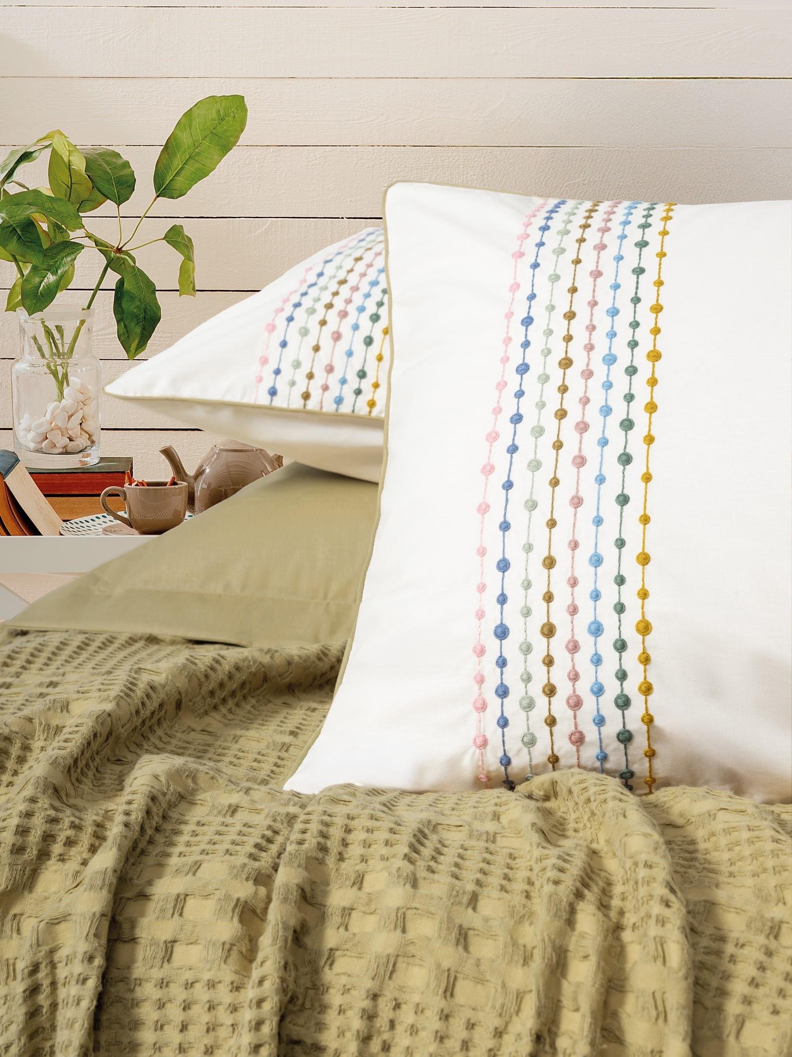 Aura Çift Kişilik Pike Takımı Pebble Hardal