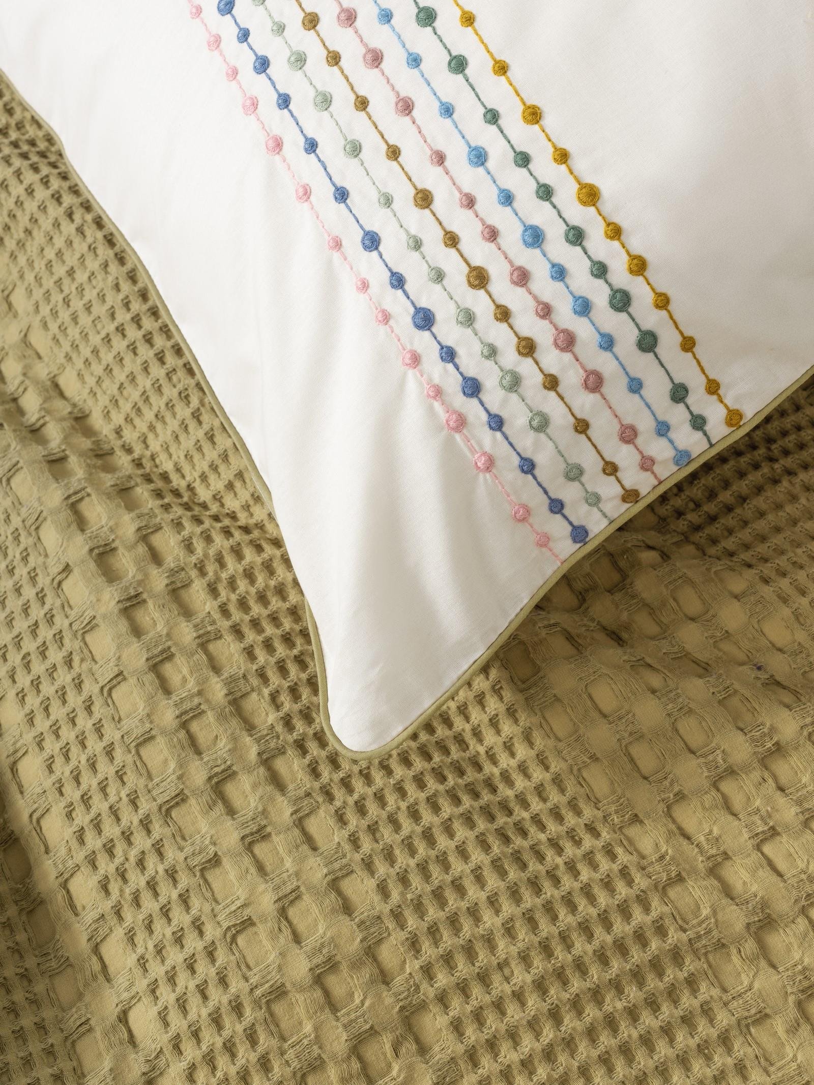 Aura Çift Kişilik Pike Takımı Pebble Hardal