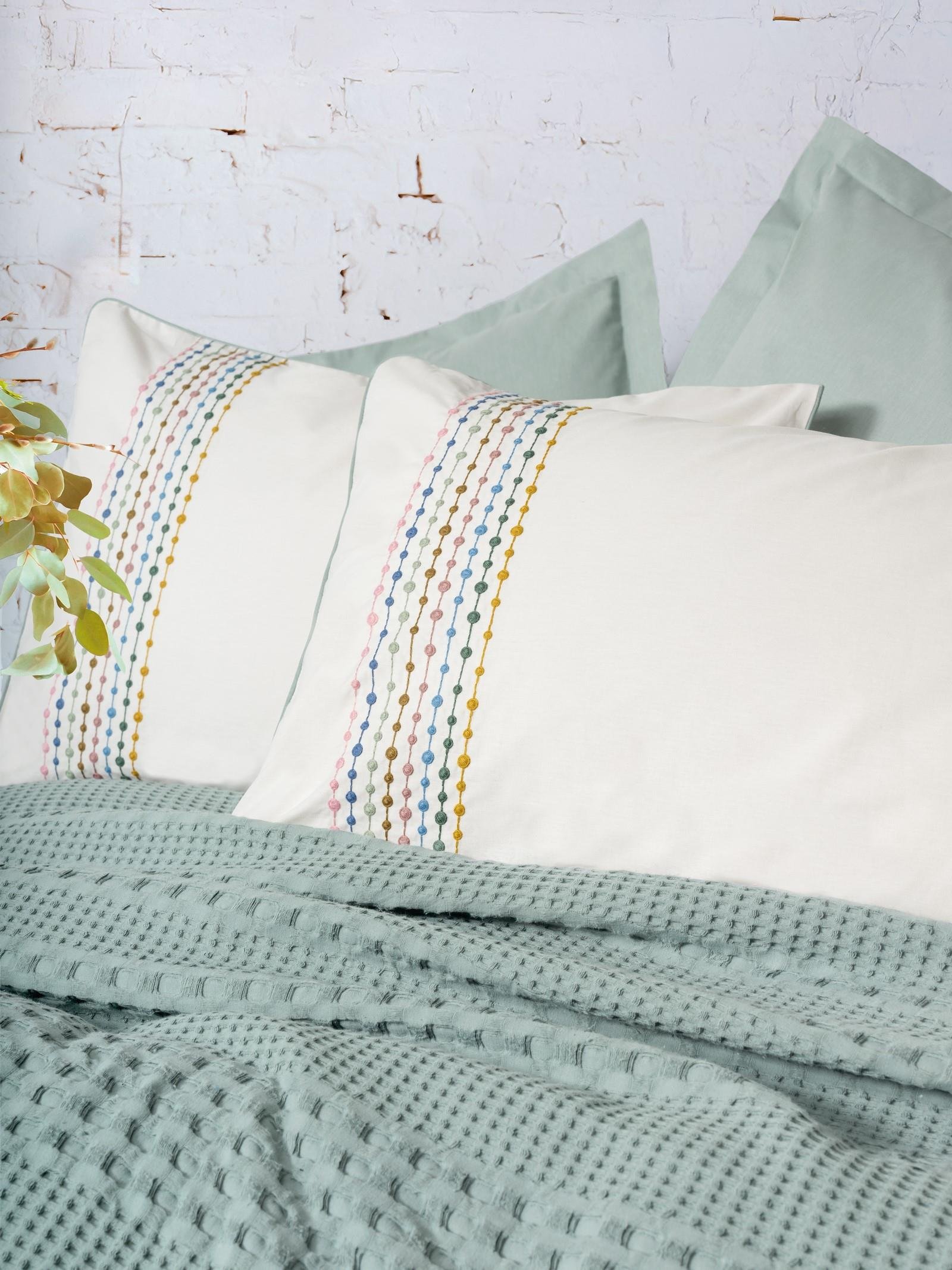 Aura Çift Kişilik Pike Takımı Pebble Mint