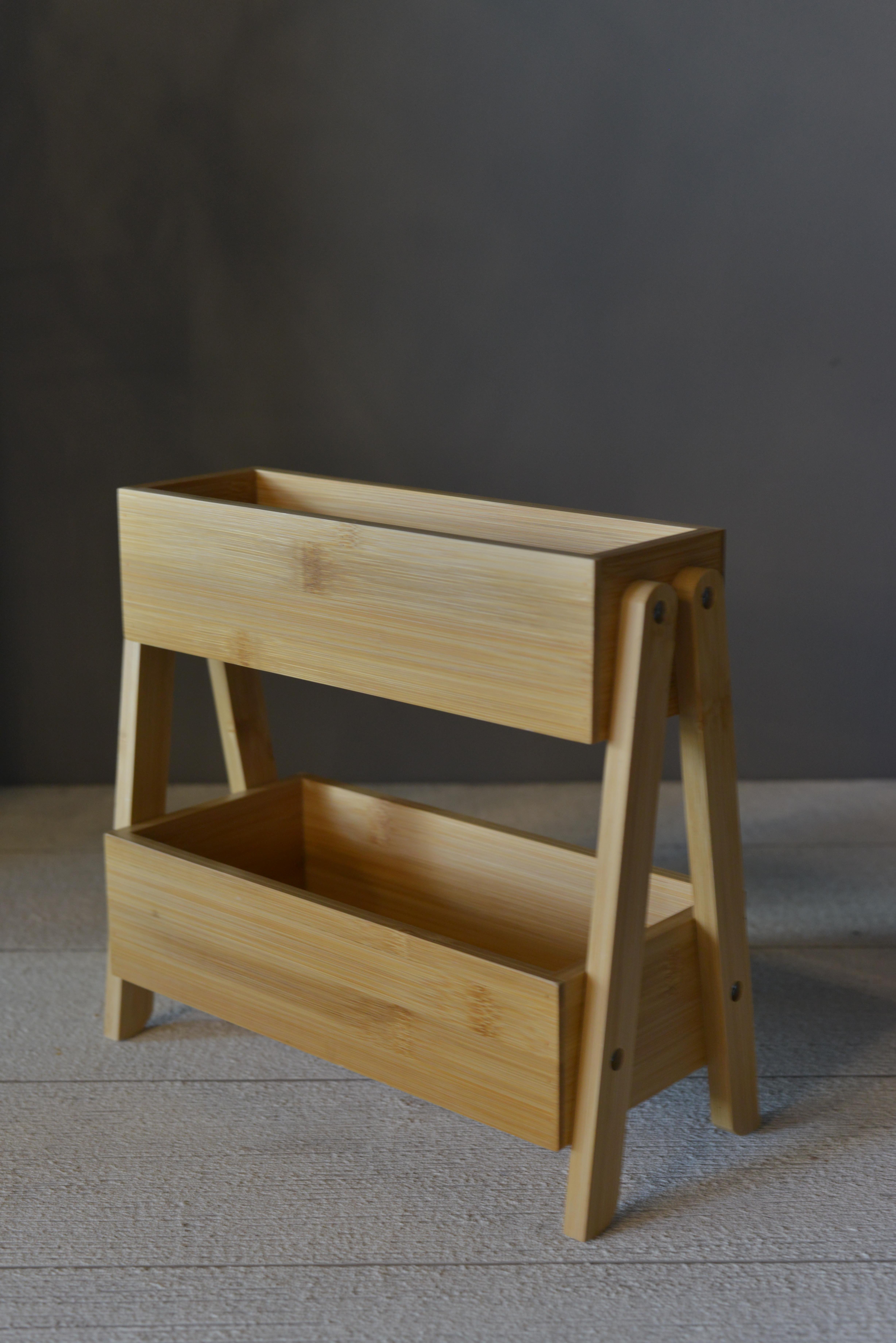 Bambu 2 Katlı Organizer - 1 Adet