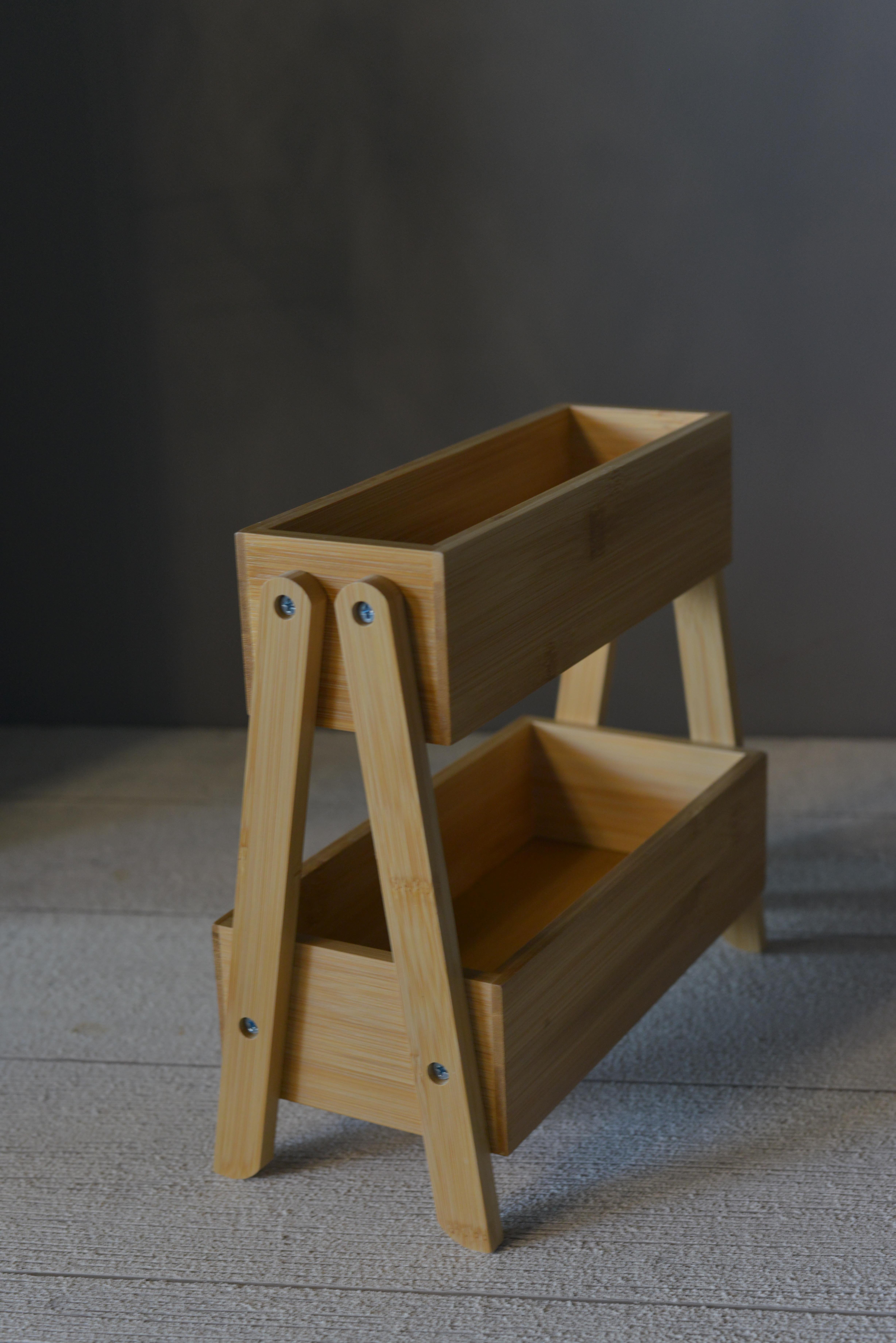 Bambu 2 Katlı Organizer - 1 Adet