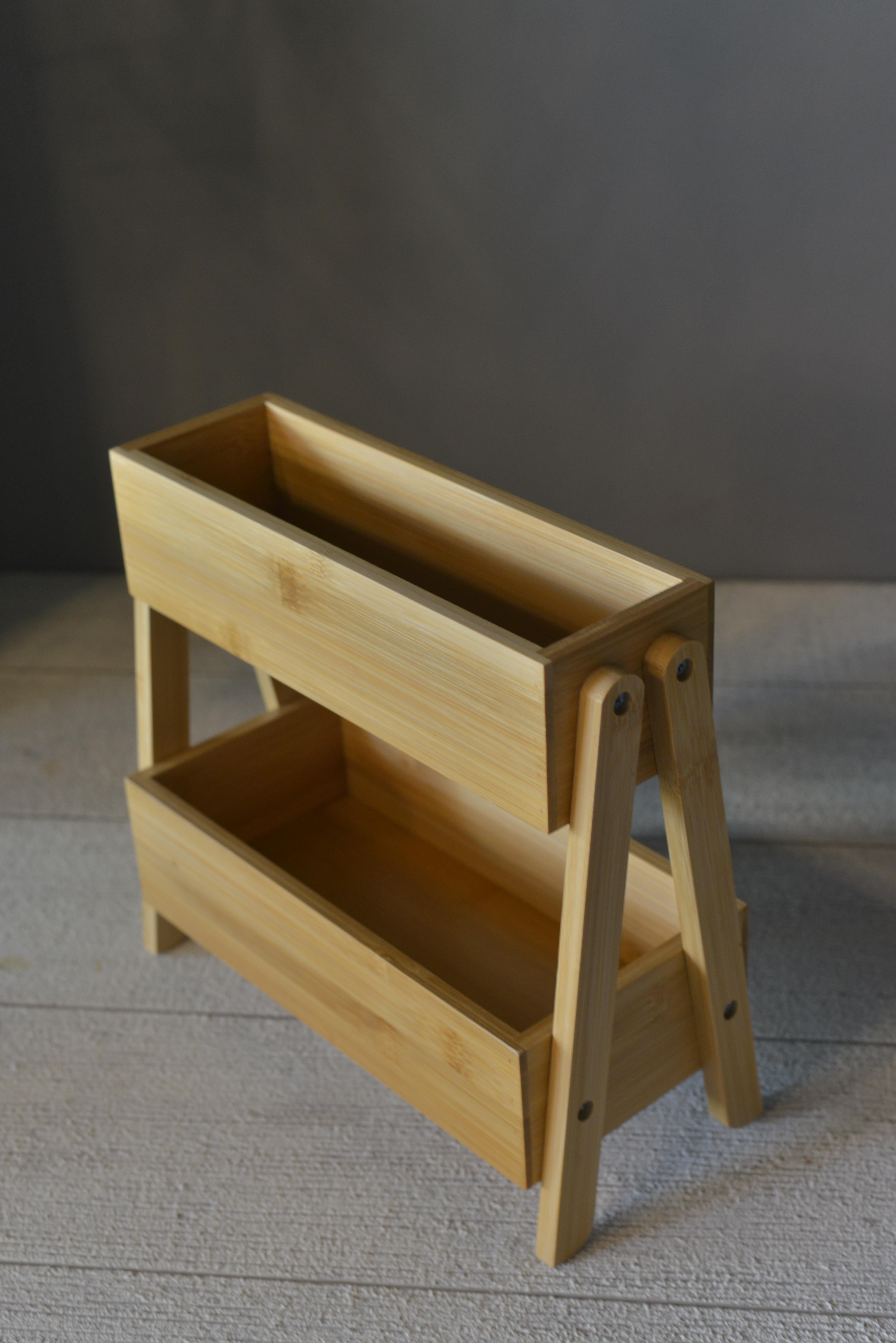 Bambu 2 Katlı Organizer - 1 Adet