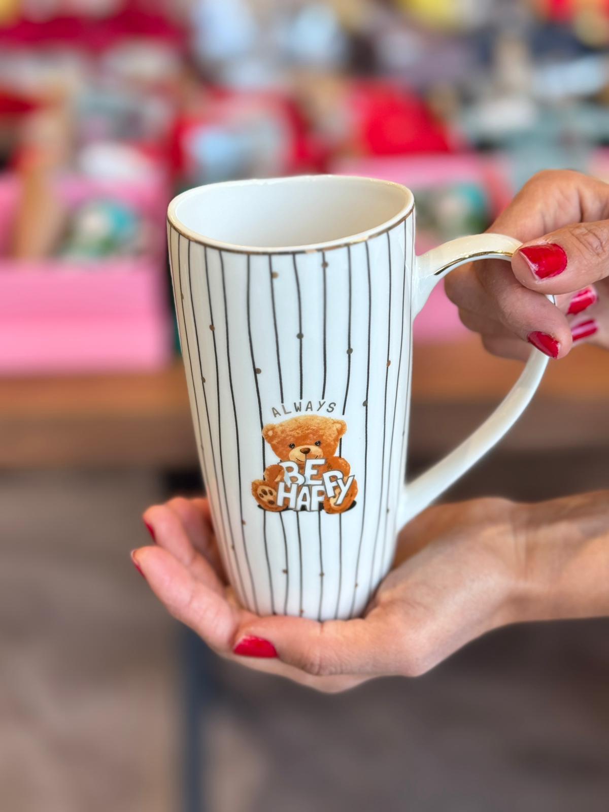 Black Bear Mug Kupa Bardak - 400 ml / 1 Adet